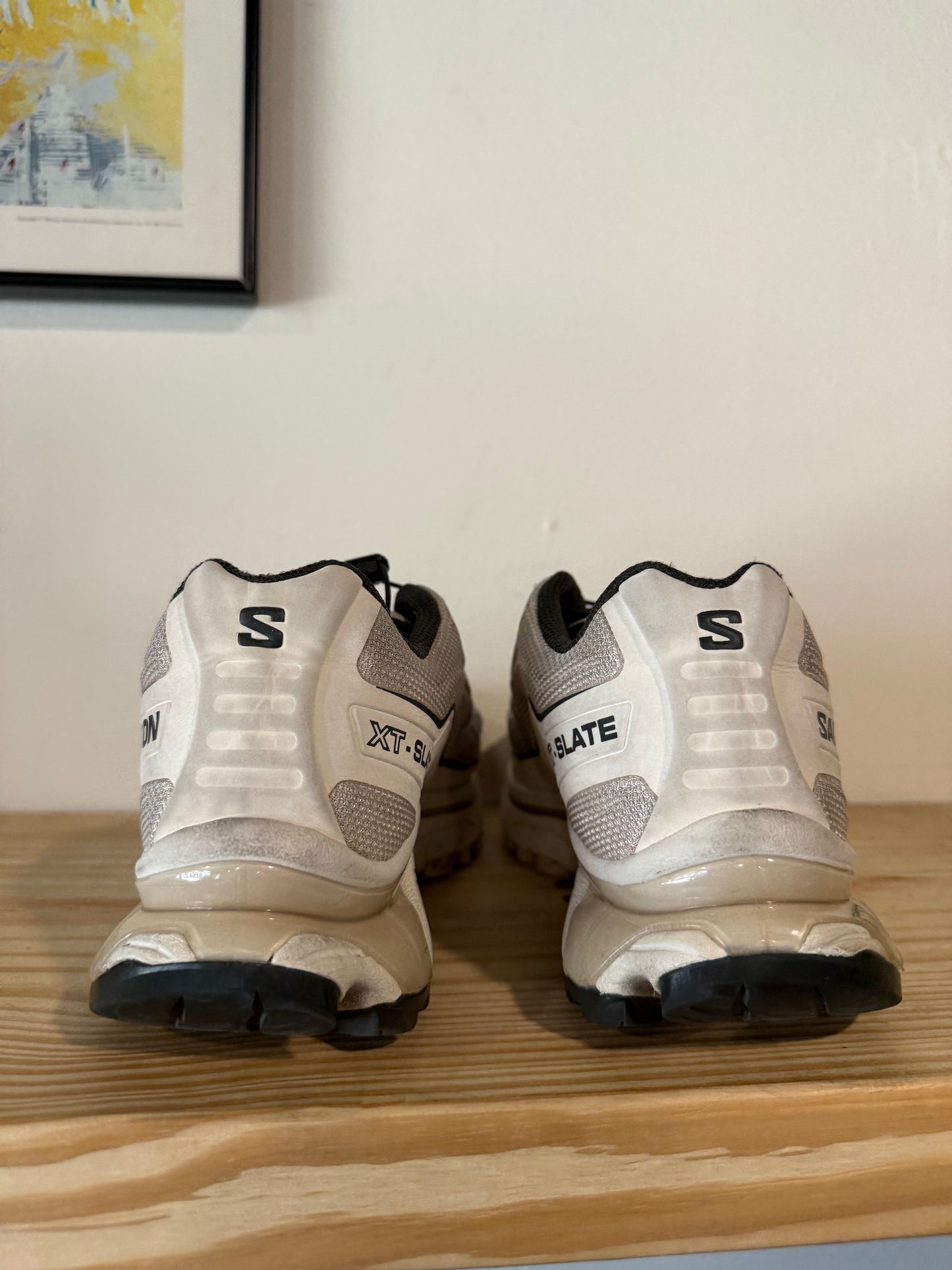 Preowned Salomon XT-SLATE Advanced 'Vanilla White' Sz 7.5M/8.5W