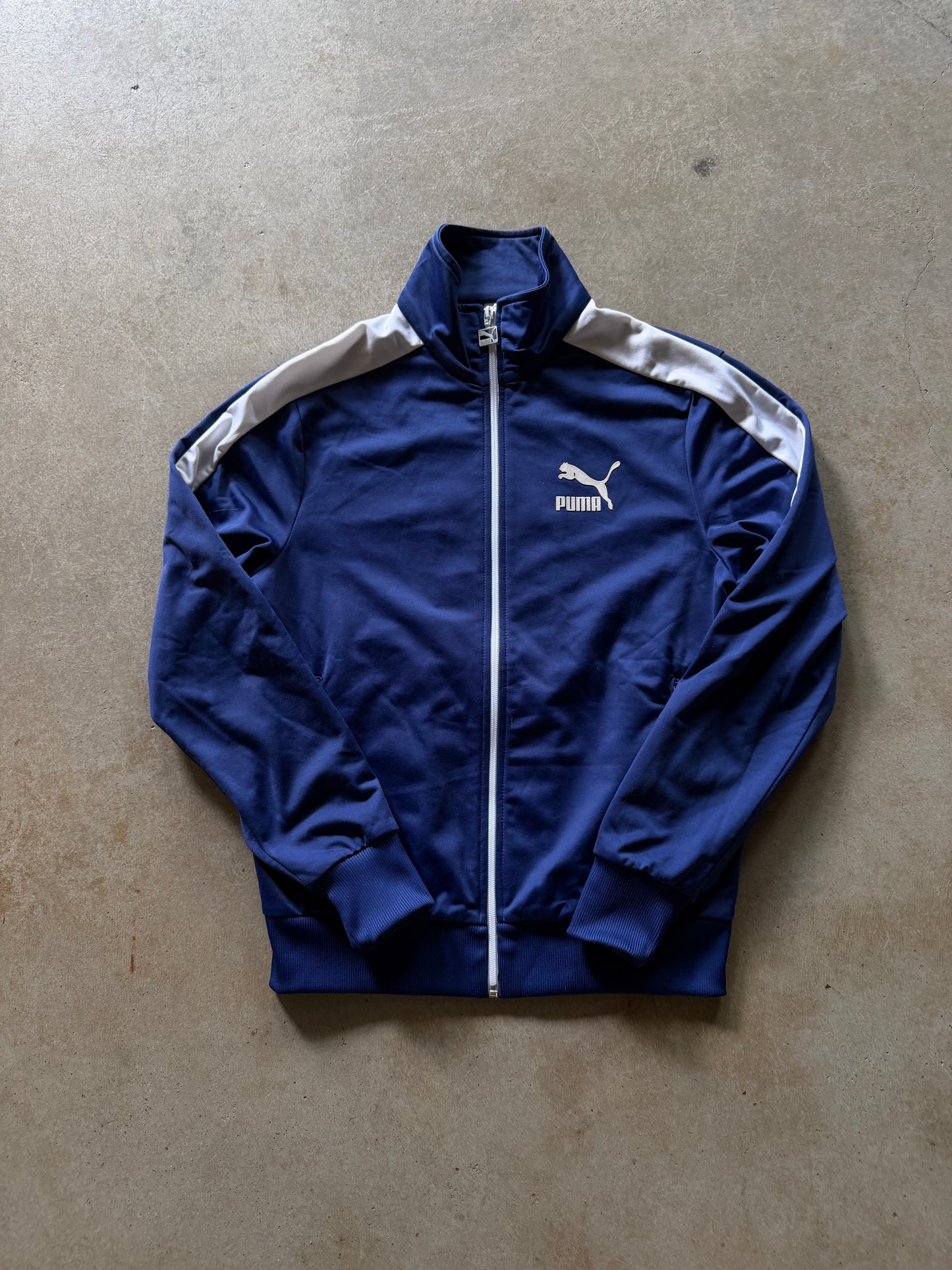 Blue Puma Zip Up Jacket Sz S