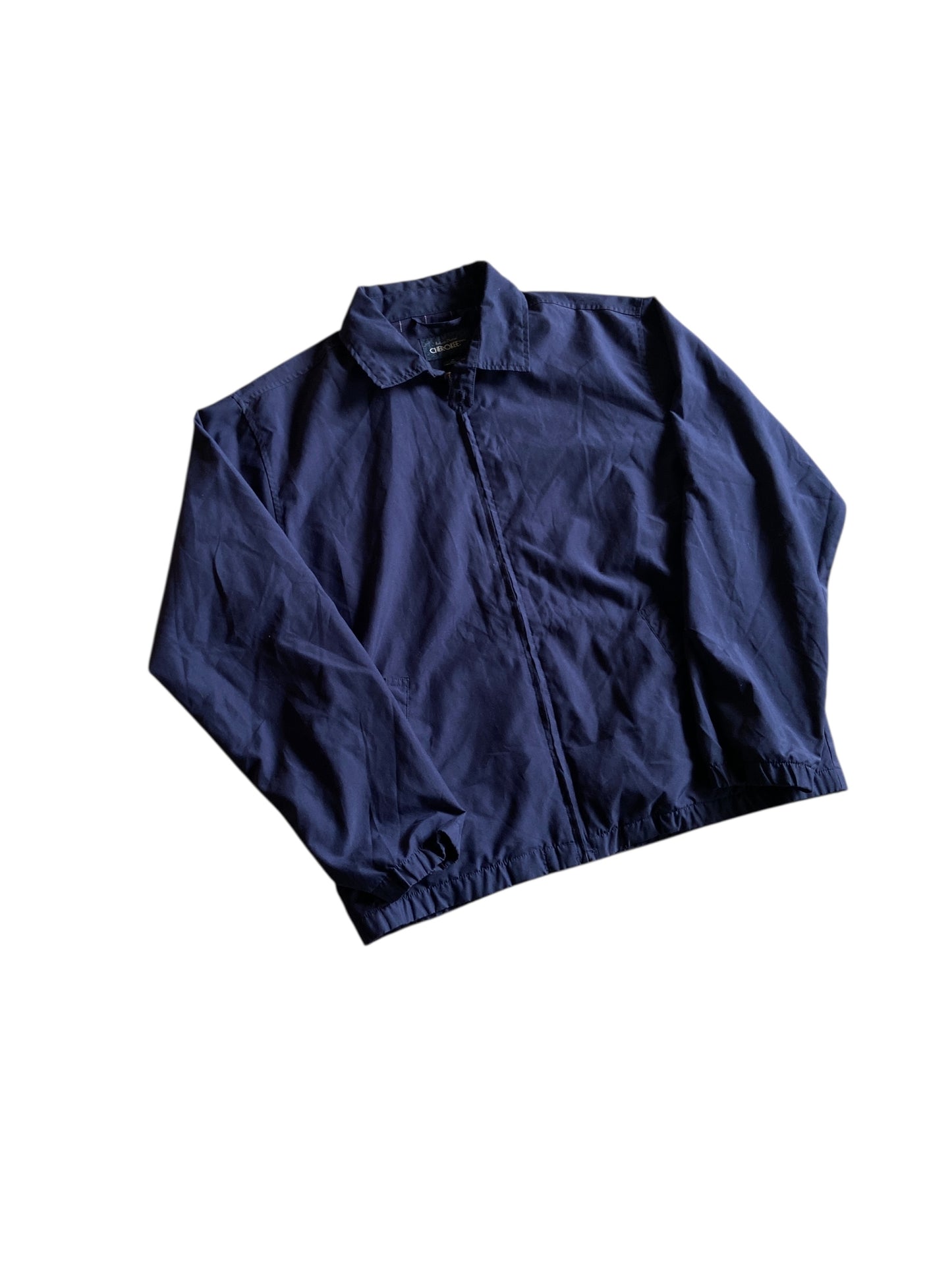 VTG Cherokee Navy Blue Harrington Jacket Sz M