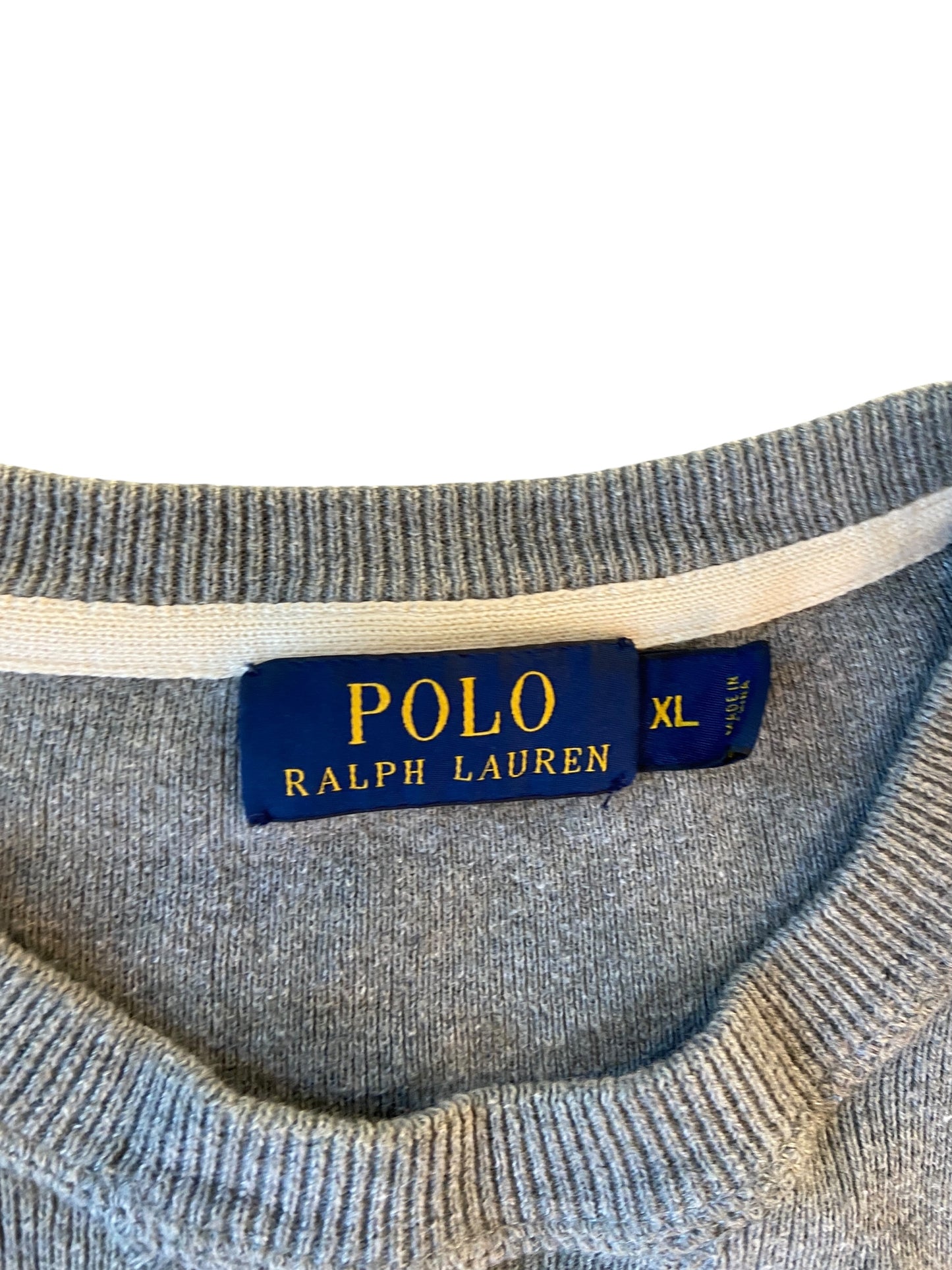 Polo Ralph Lauren Grey Sweater Sz XL