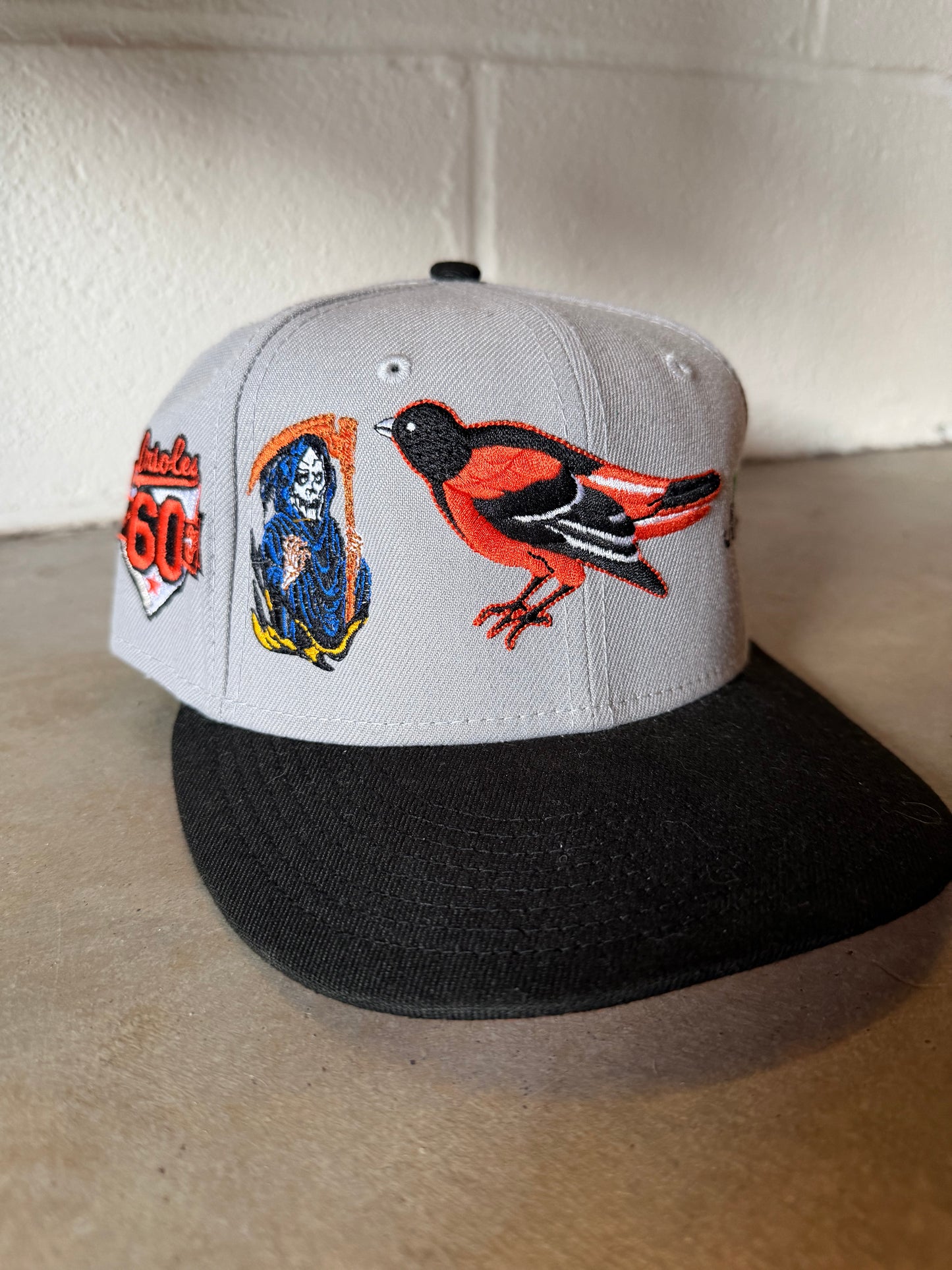 Lord Fubu Baltimore Orioles 5950s EWDIL Fitted Hat Sz 7 1/4