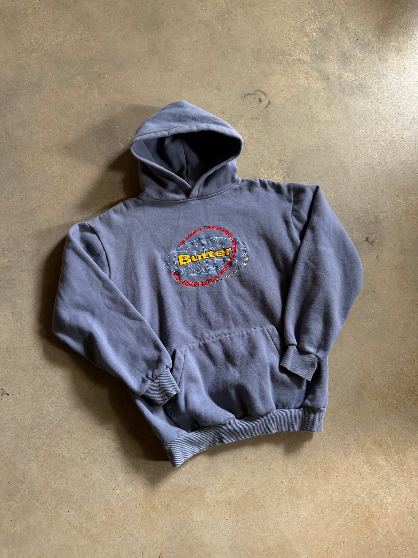Butter Worldwide Baby Blue Hoodie Sz S