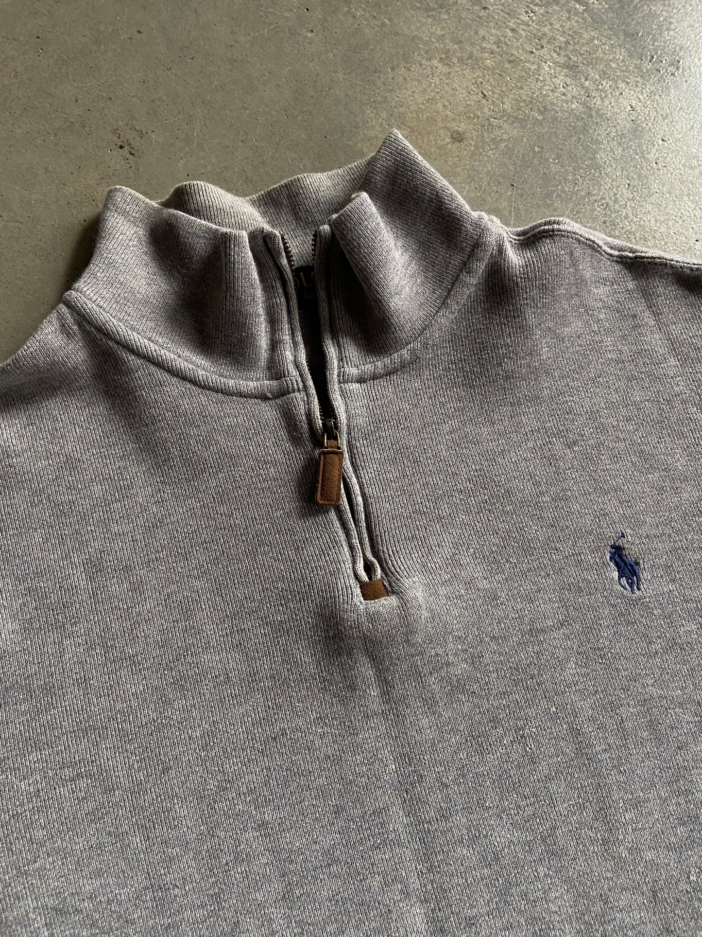Polo Ralph Lauren Gray Quarter Zip Sweater