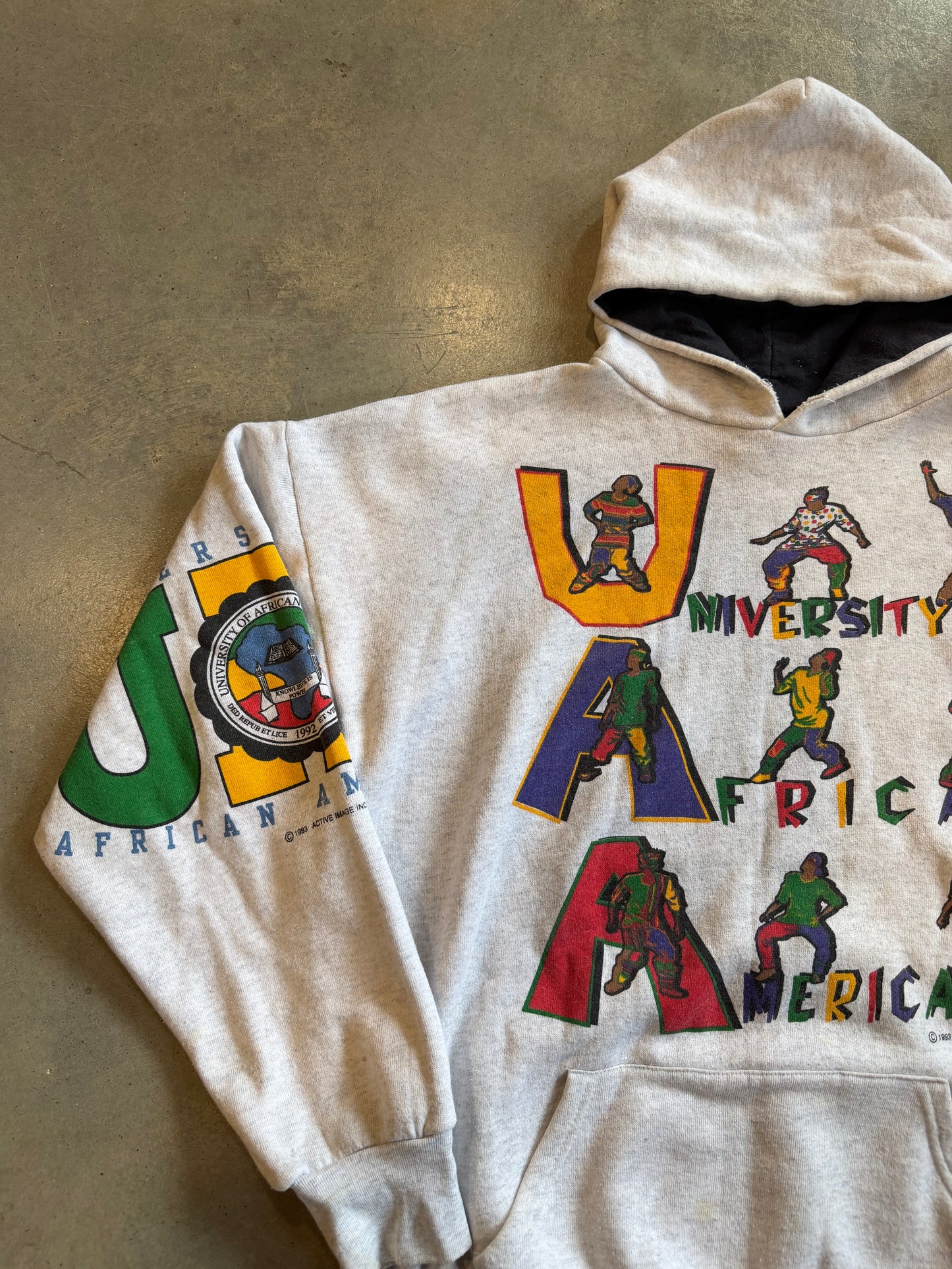VTG University Of African American HBCU Hoodie Sz XL