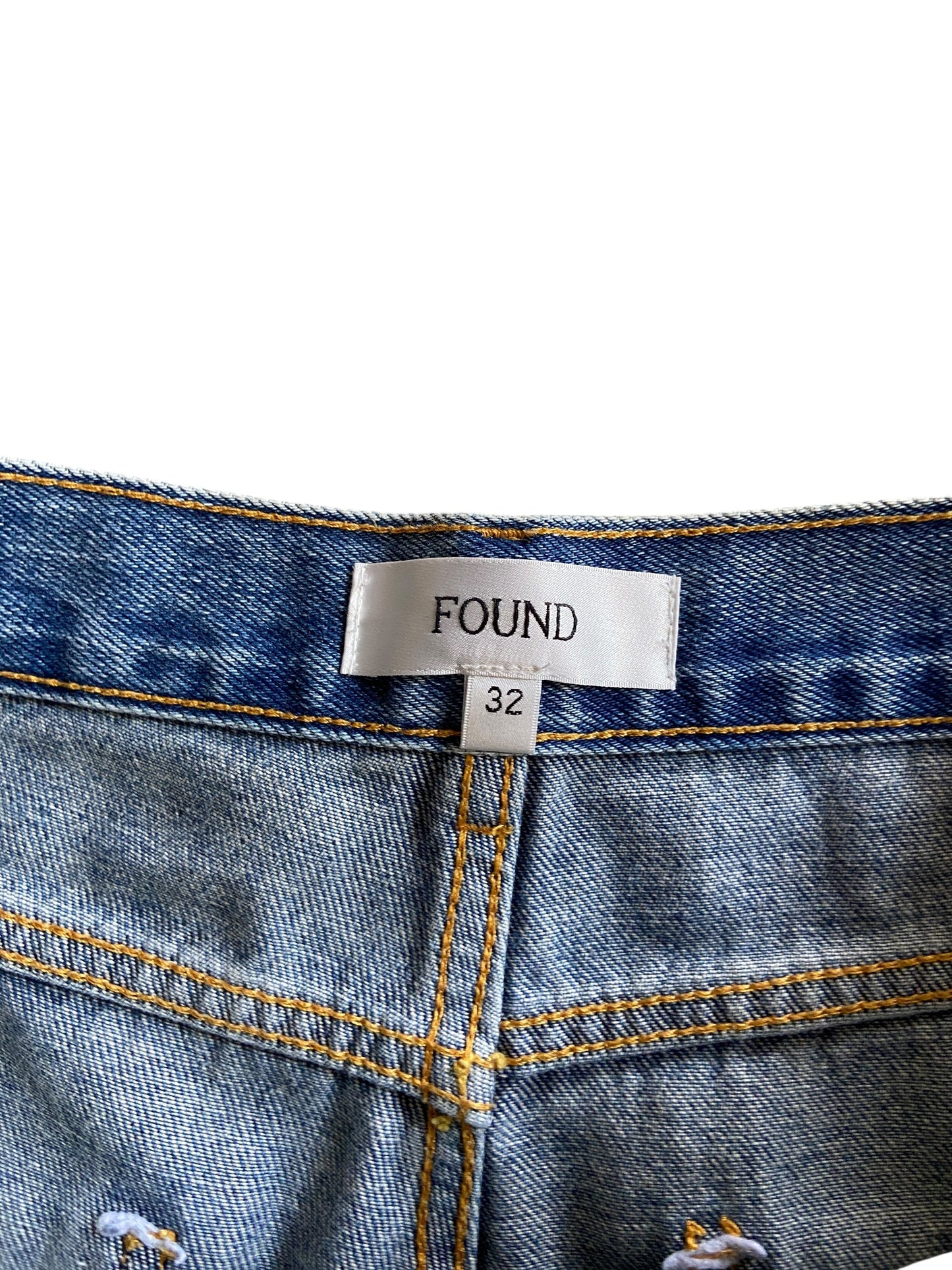 Found Medium Wash Denim Baggy Jeans Sz 34x30