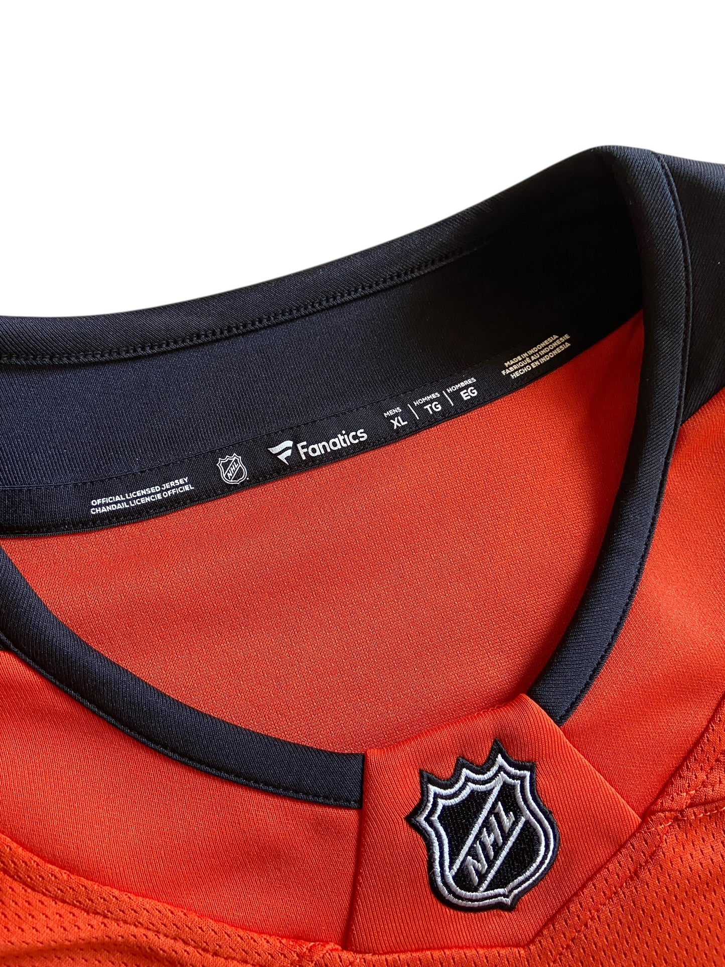 Preowned Anaheim Mighty Ducks Orange Jersey Sz XL