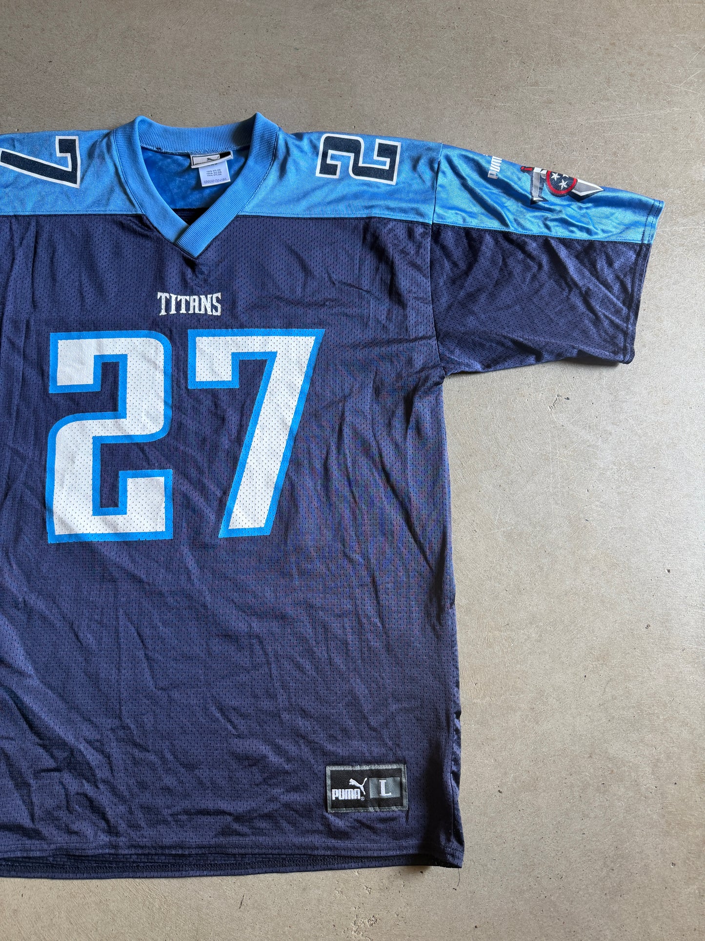 VTG Tennessee Titans Eddie George Football Puma Jersey Sz L