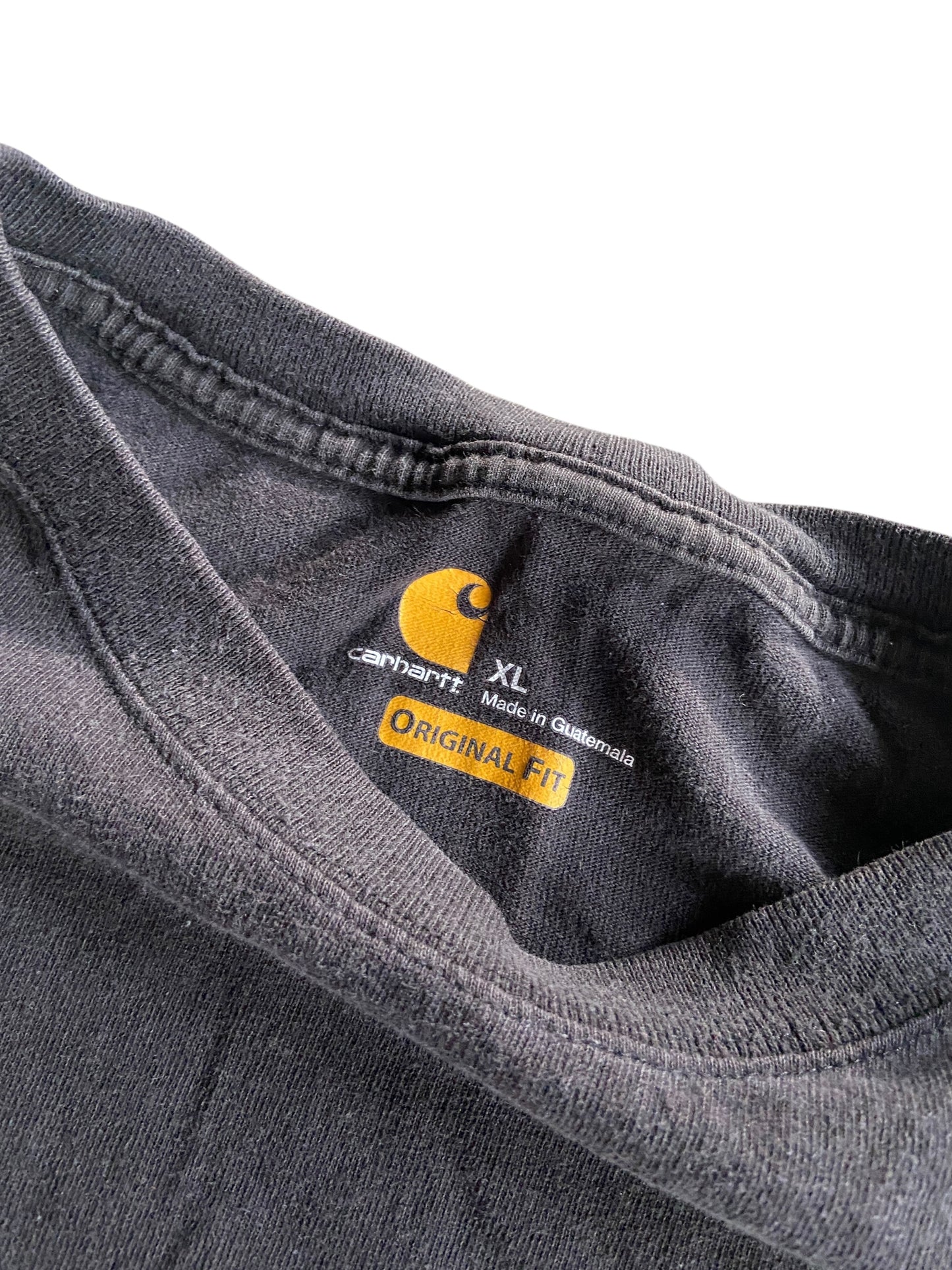 Carhartt LS Black Pocket Tee Sz XL/2XL