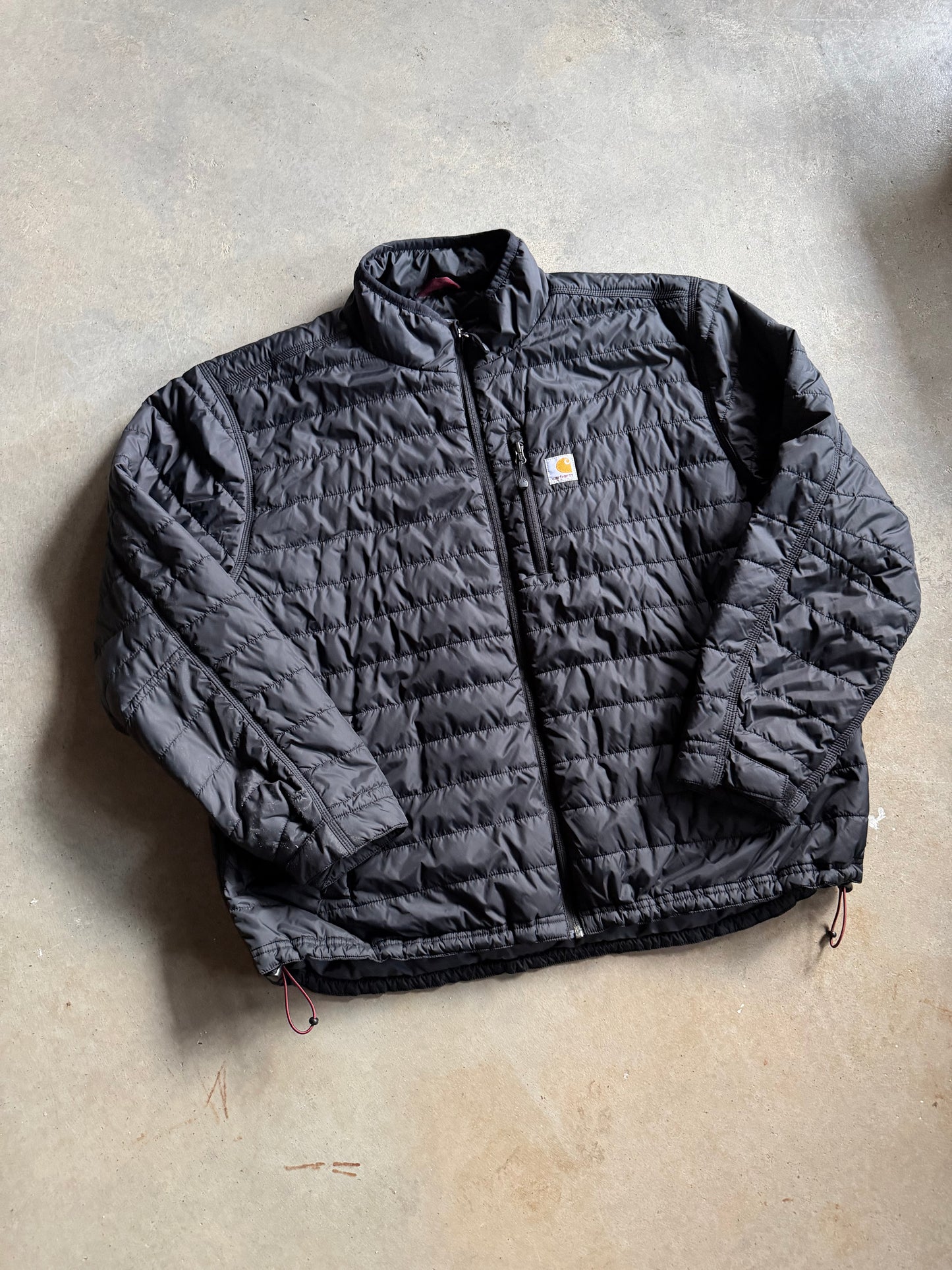 Carhartt Gray Puffer Jacket Sz 2XL