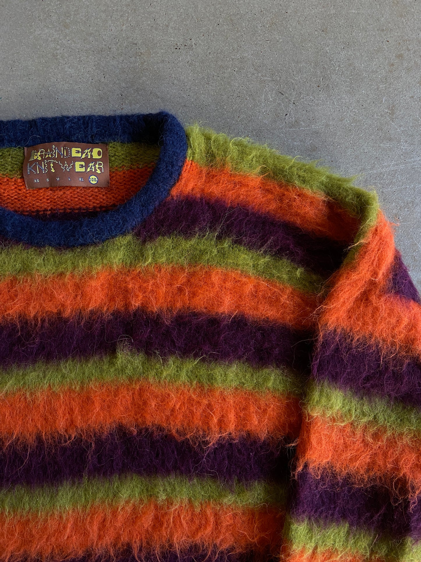 Brain Dead Knitwear Multicolor Mohair Sweater Sz 2XL