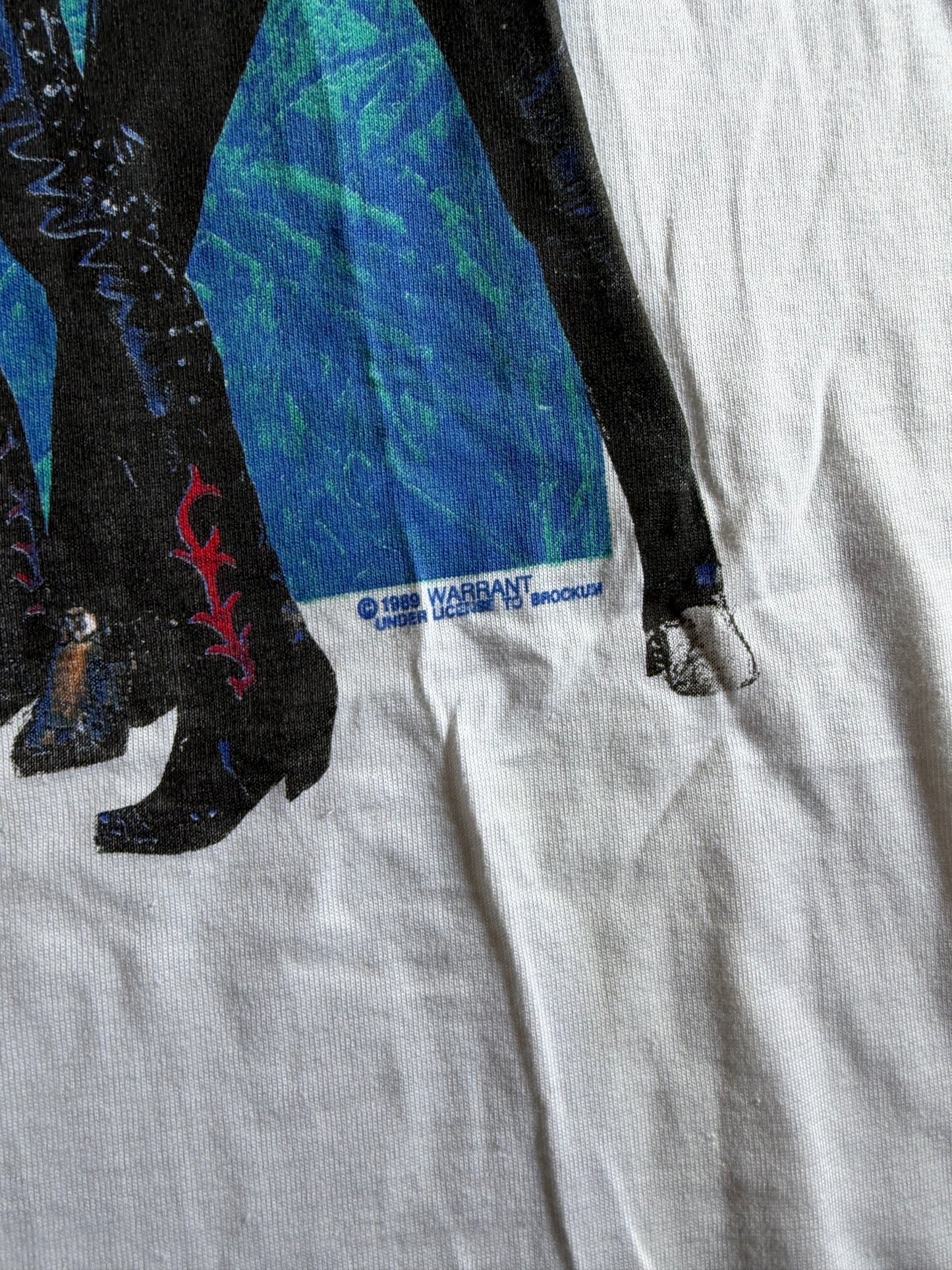 Vintage 1989 Warrant Band Tee Sz L