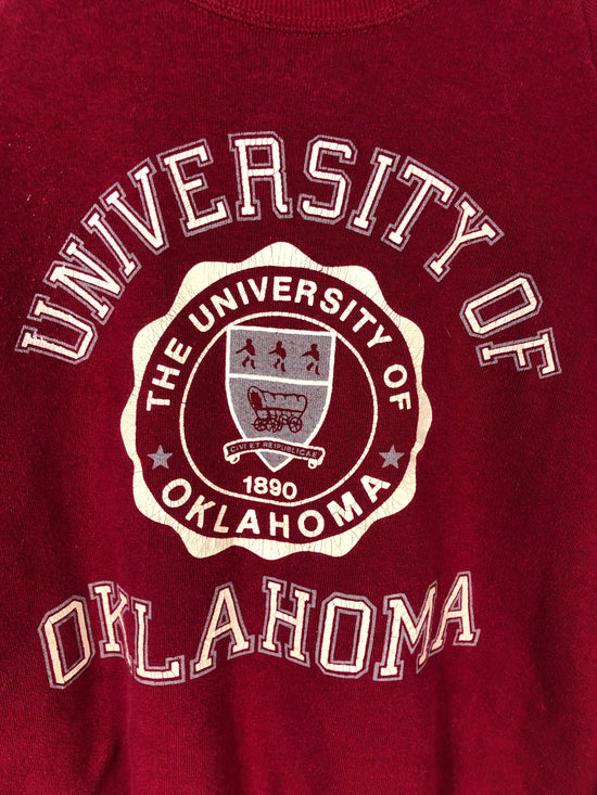 VTG University of Oklahoma Red Crewneck Sz S