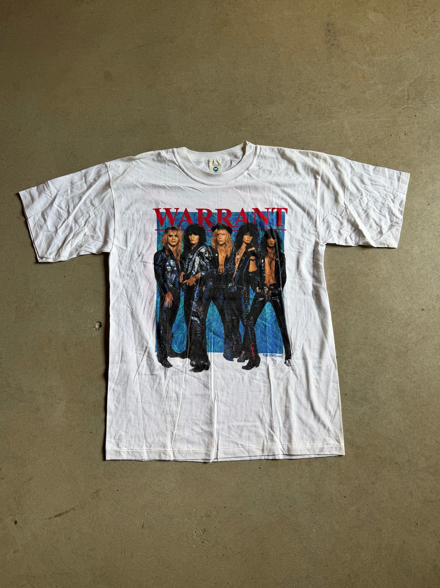 Vintage 1989 Warrant Band Tee Sz L