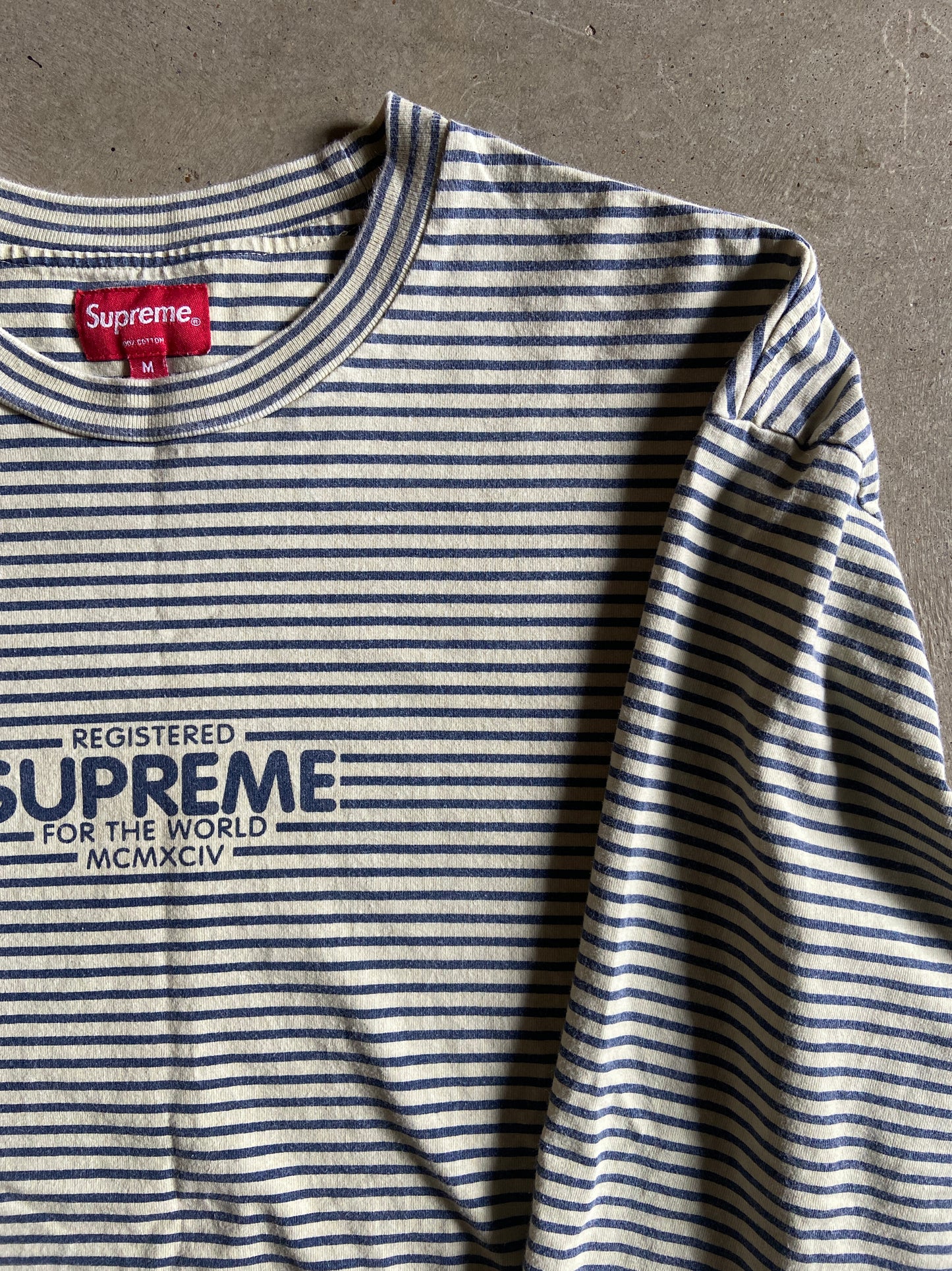 Supreme FW 2020 Micro Stripe L/S Top Sz Medium