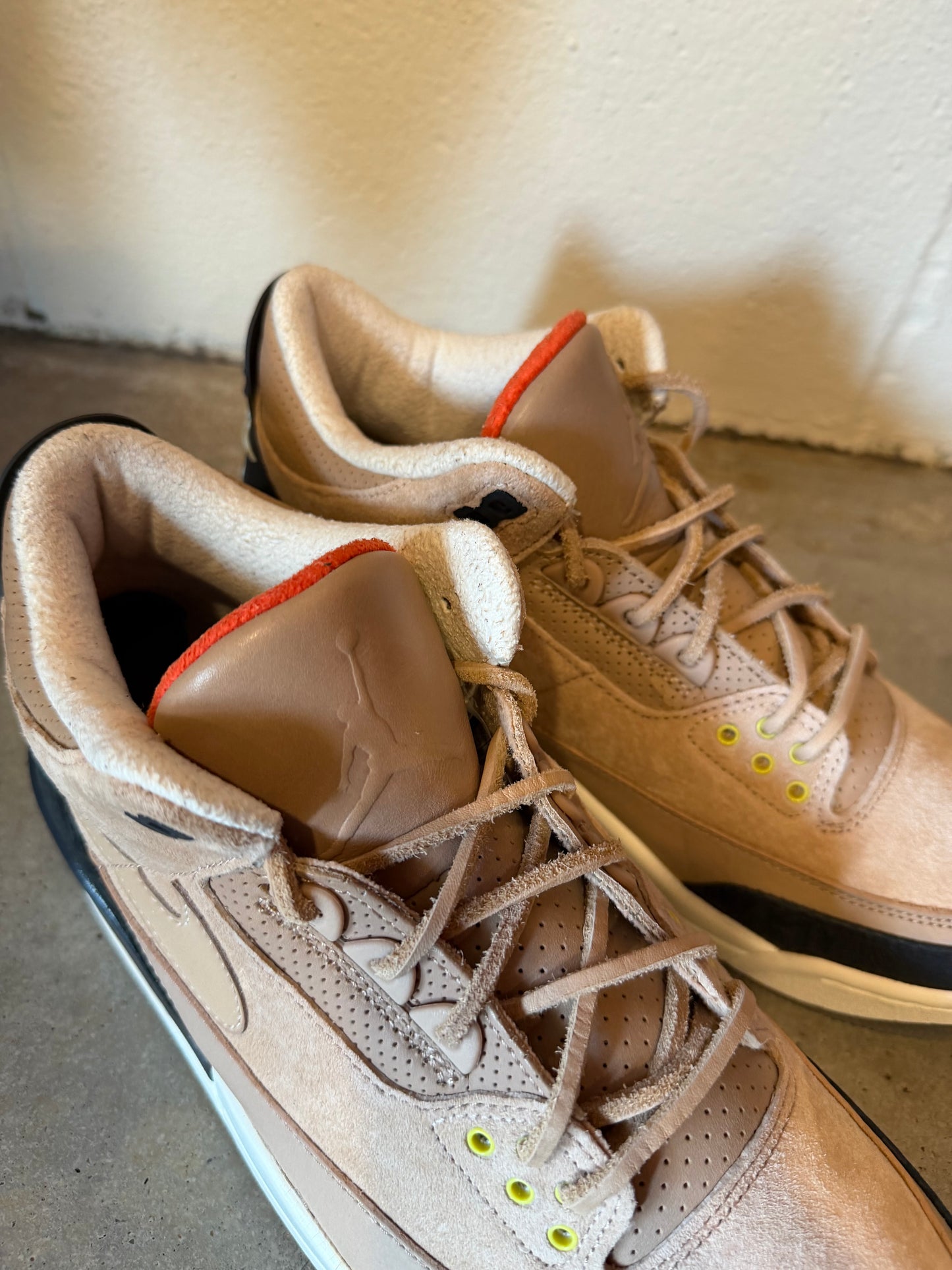 Preowned Air Jordan 3 Retro JTH NRG Bio Beige Sz 9.5M/11W