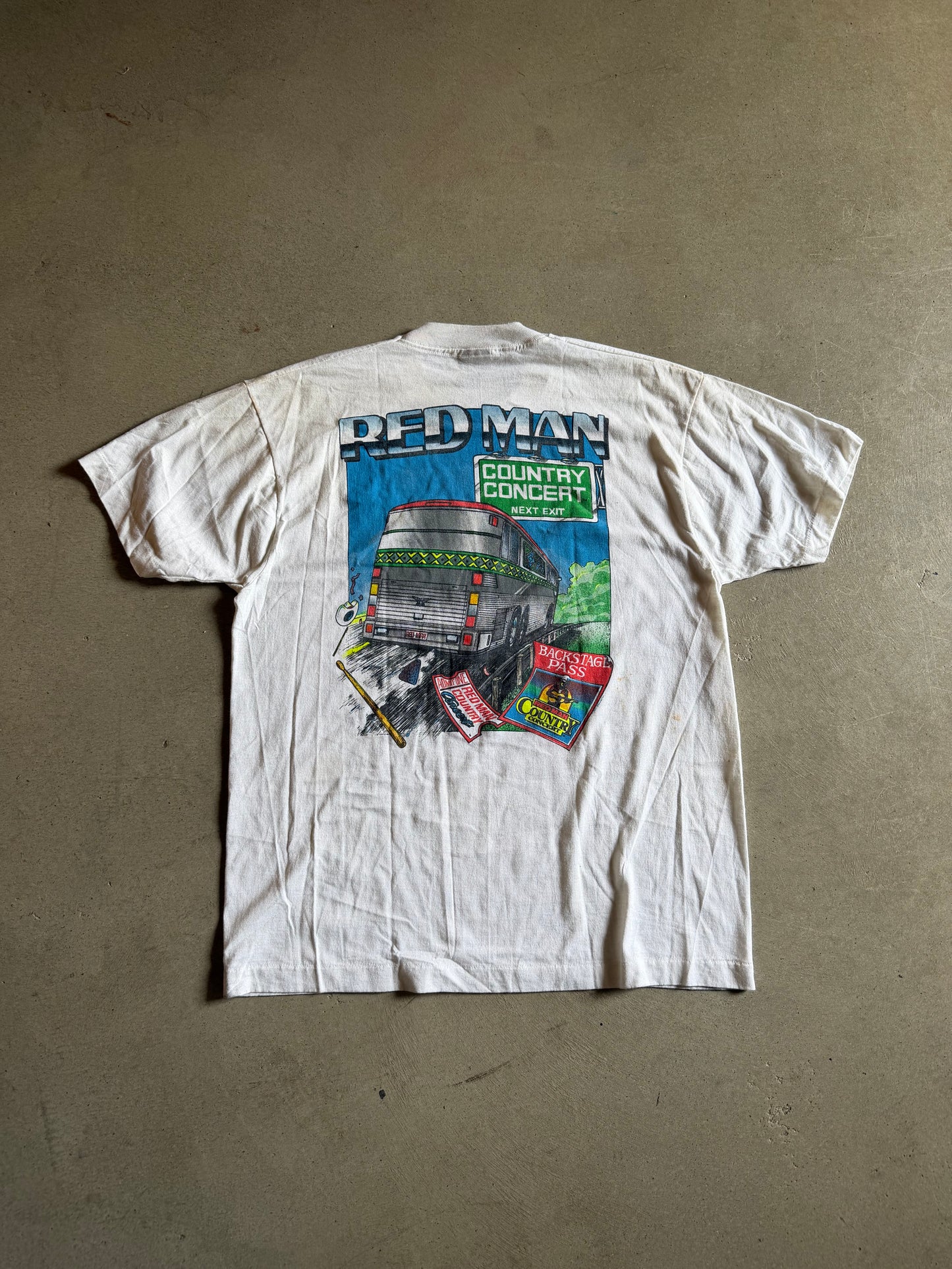 VTG Redman Country Concert Tour Bus Tee Sz L