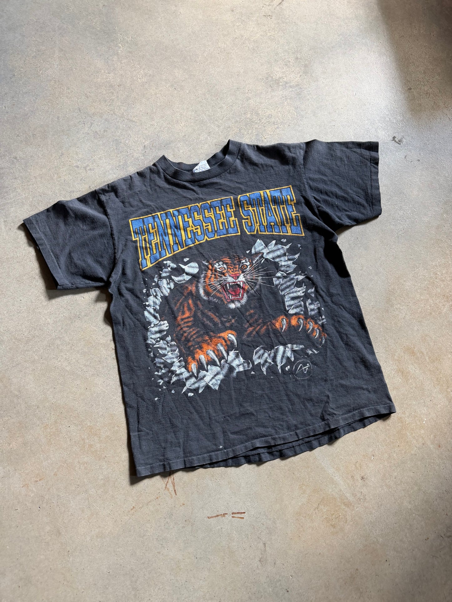 VTG Tennessee State Tigers Break Glass Active Image Tee Sz L