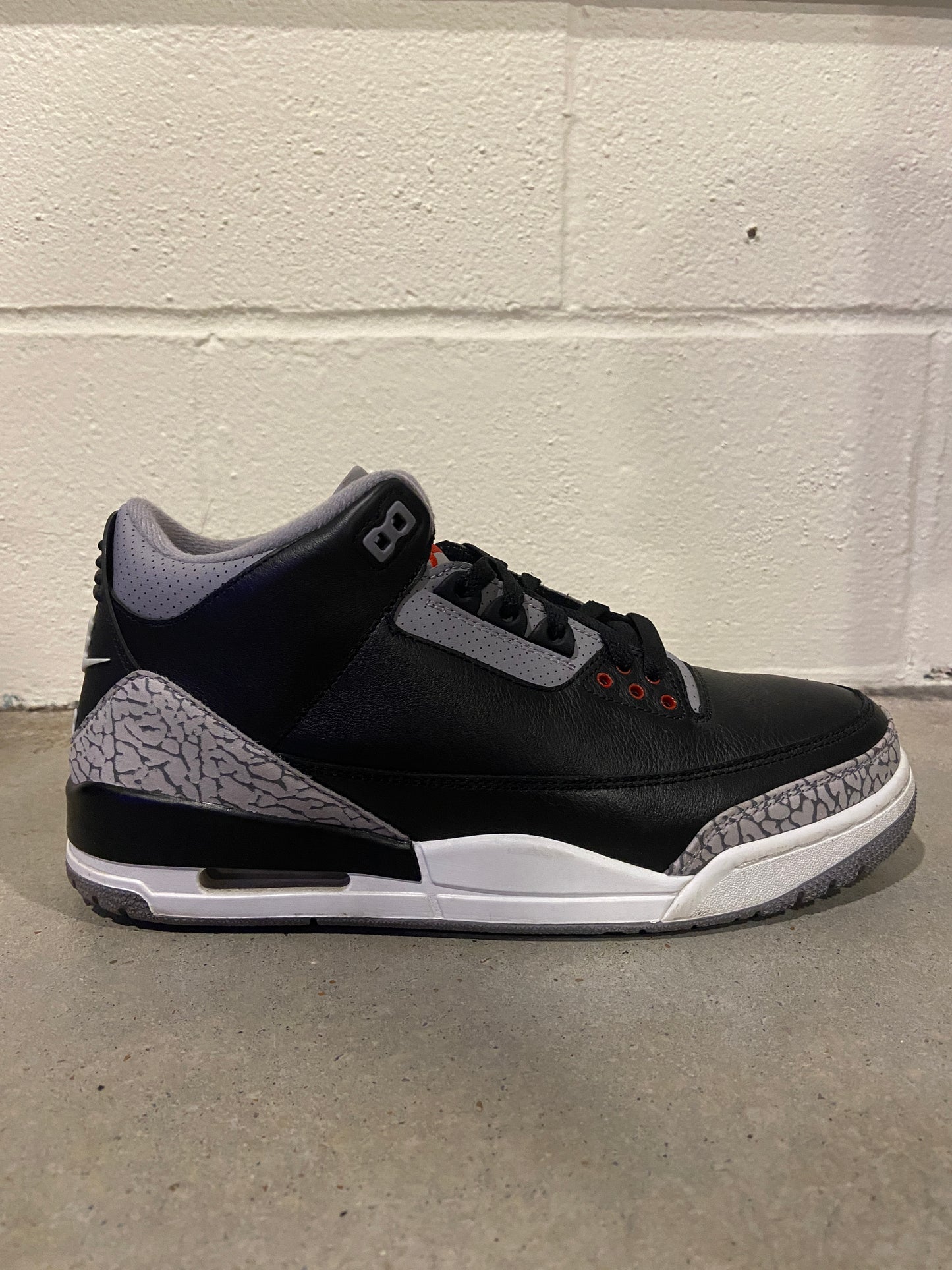 Preowned Jordan 3 Retro OG Black Cement (2024) Sz 10M/11.5W