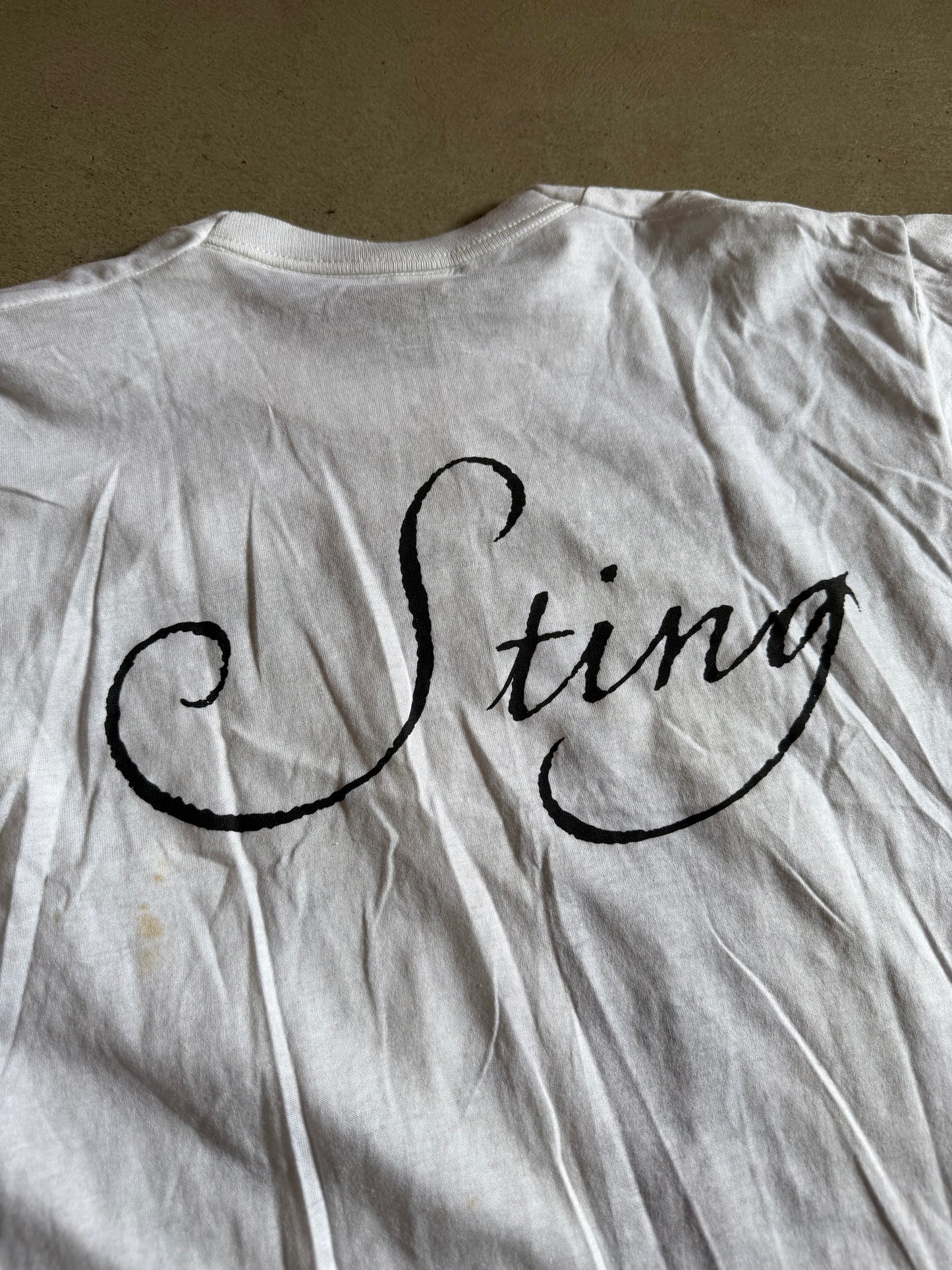 VTG 1991 Sting Backstage Pass Concert Tee Sz Med