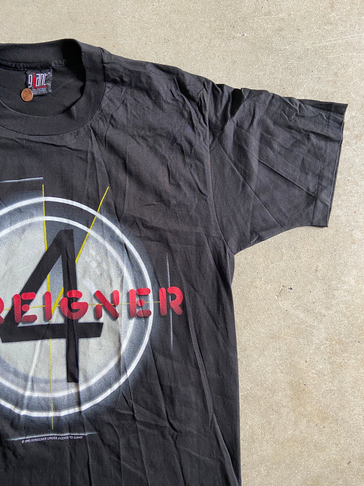 VTG Foreigner Four Ever Tee Sz L