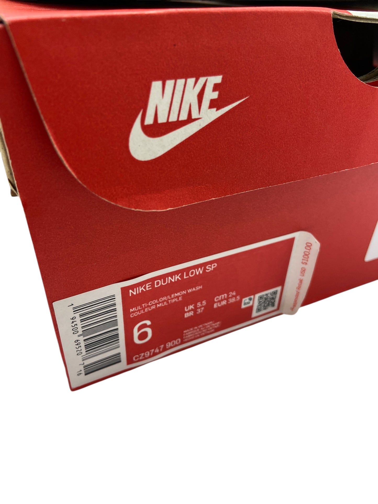 Nike Dunk Low Community Garden Sz 6M/7.5W