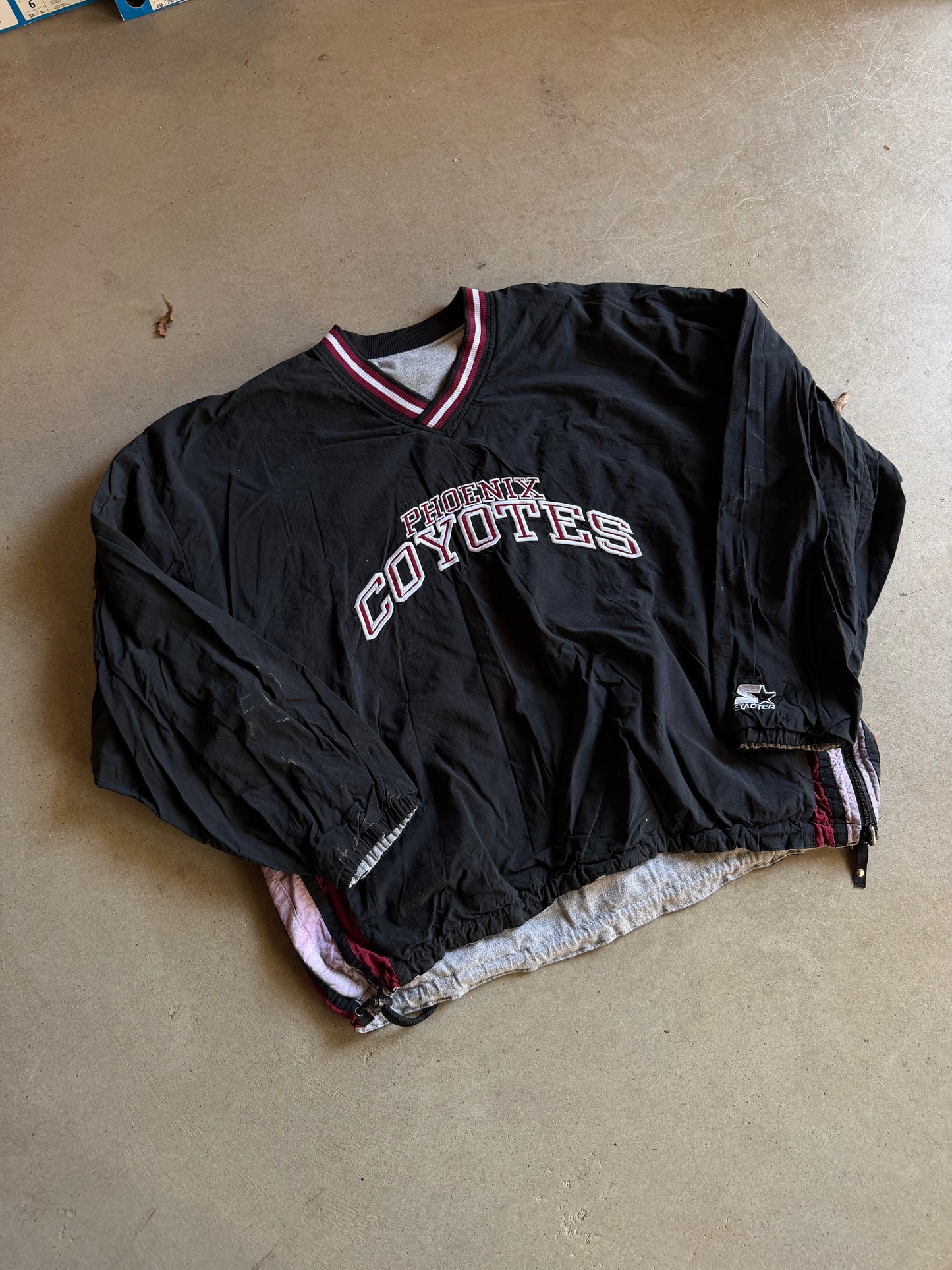 VTG Starter Phoenix Coyotes Reversible Pullover Sz XL