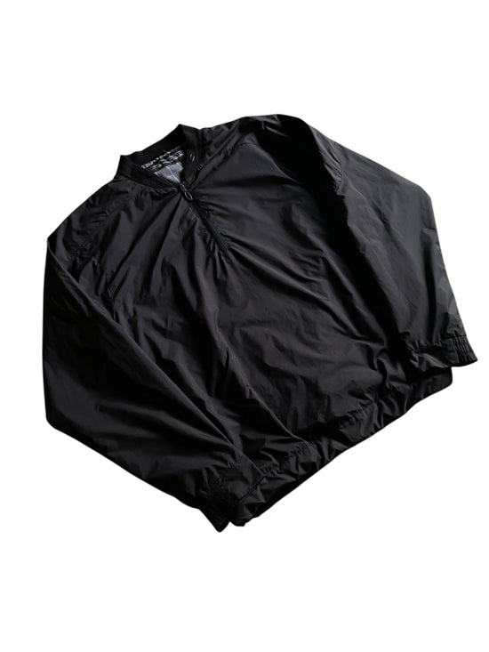 VTG Oakley Black Pullover Quarter Zip Jacket Sz XL