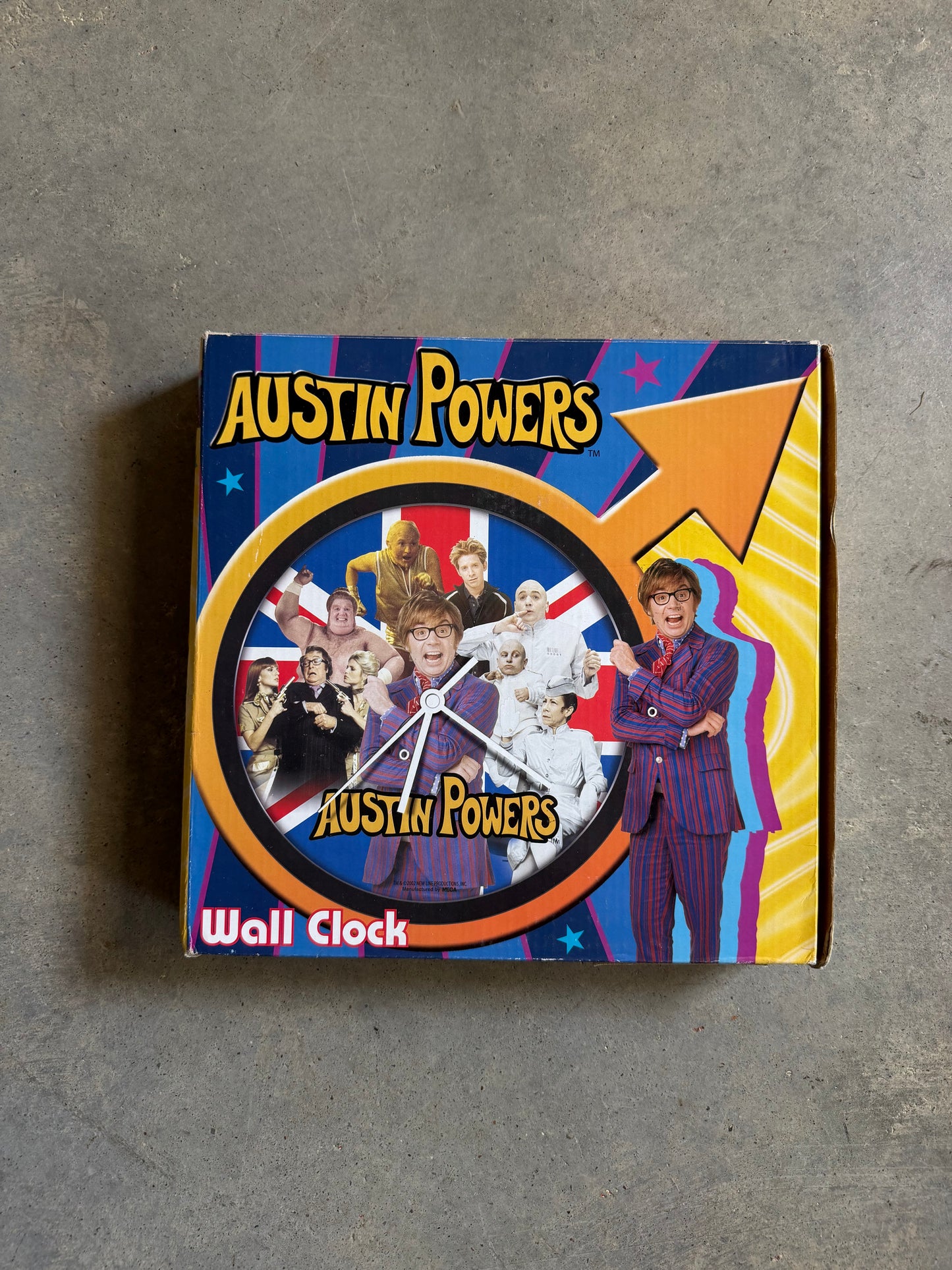 VTG Austin Powers Wall Clock