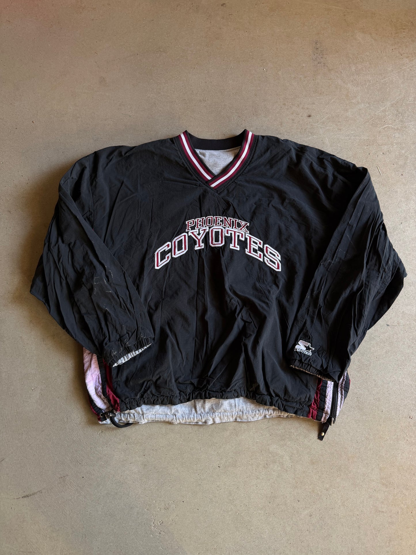 VTG Starter Phoenix Coyotes Reversible Pullover Sz XL