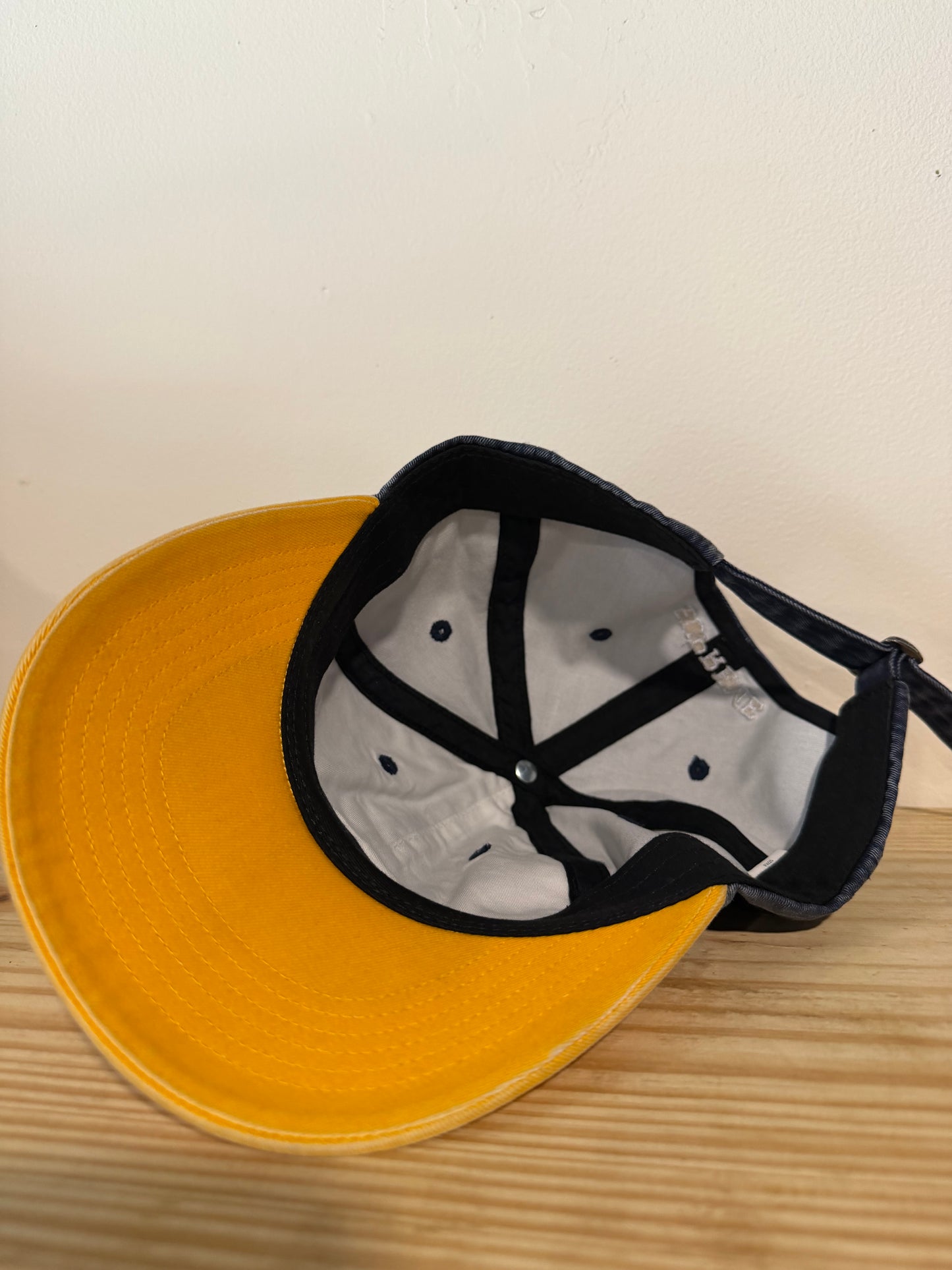 Supreme Pigment Coated 2 Tone S Logo 6 Panel Navy Hat