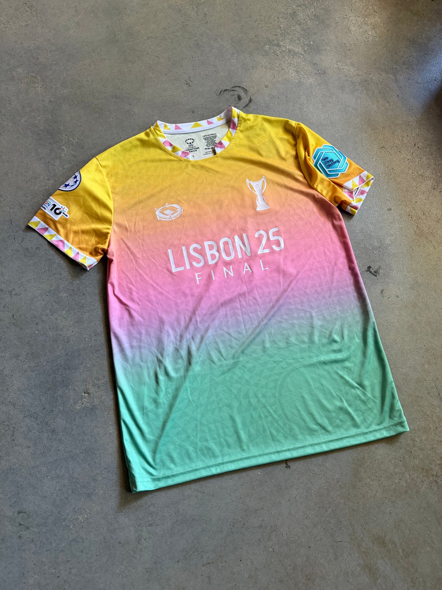 Lisbon 25 Final Women's Champion League Jersey Sz L