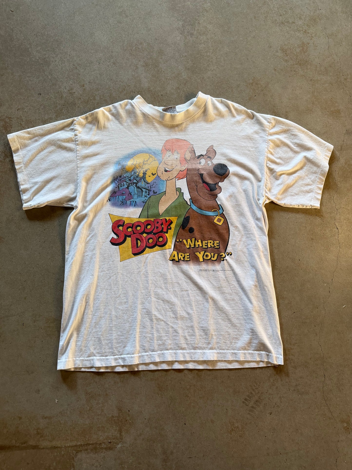 VTG Scooby Doo Where Are You Tee Sz XL