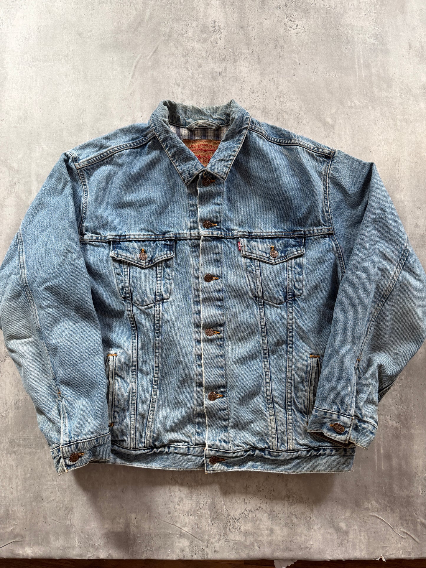 Levi's Flannel Lined Denim Jacket Sz XL