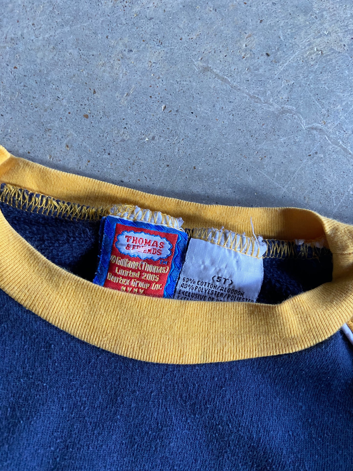 VTG Thomas The Train Embroidered Sweater Sz 5T