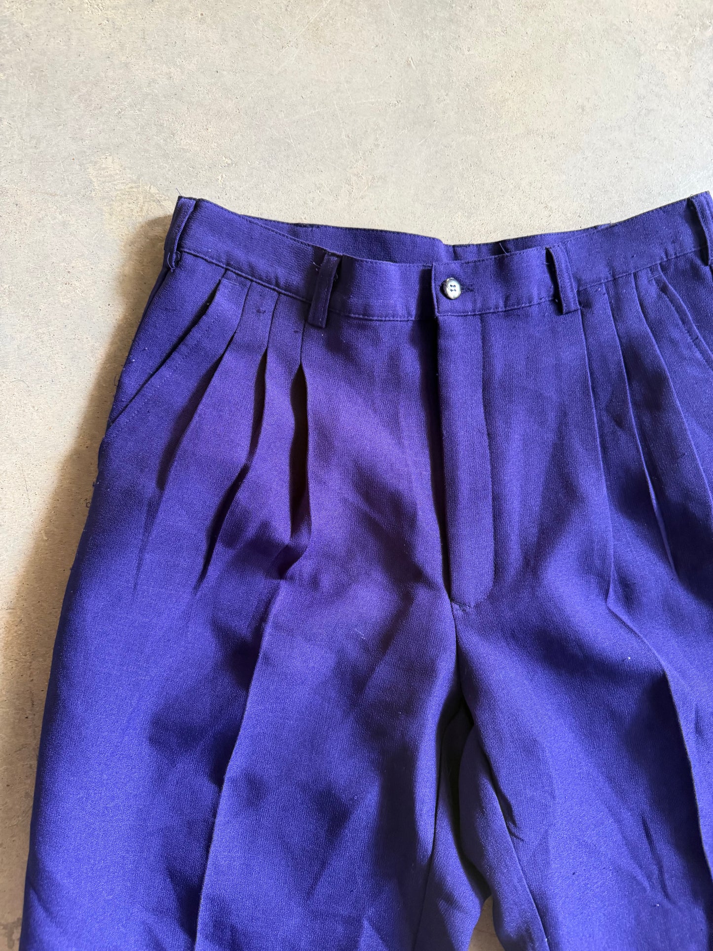 VTG Montique Purple Dress Pants Sz 34x32