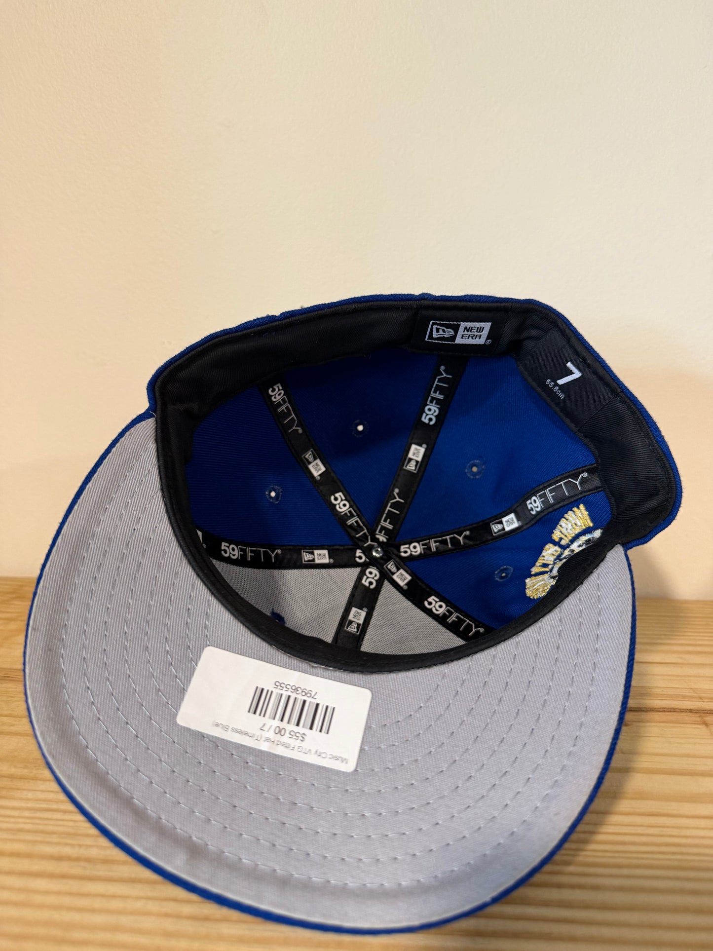 Music City Vintage Blue Fitted Hat Sz 7