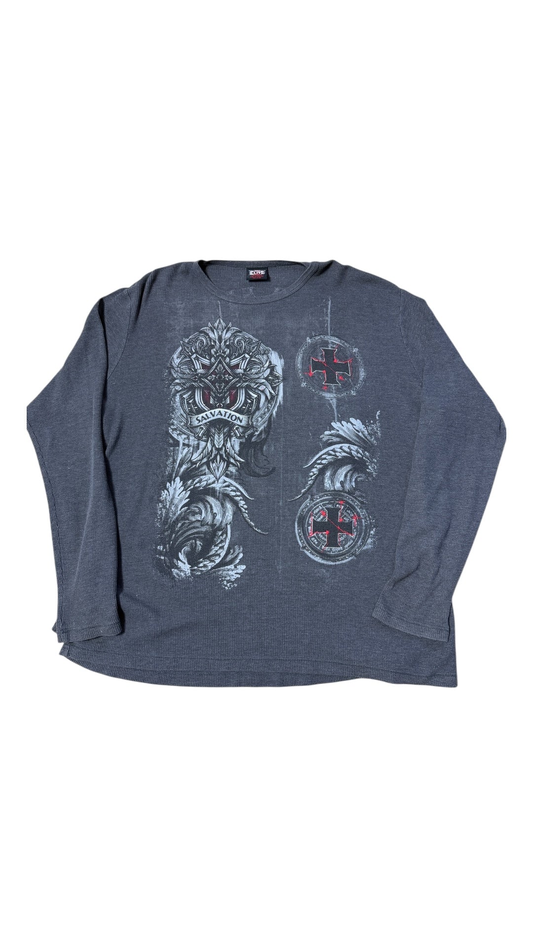 VTG MMA Elite Graphic Thermal Shirt Sz XL