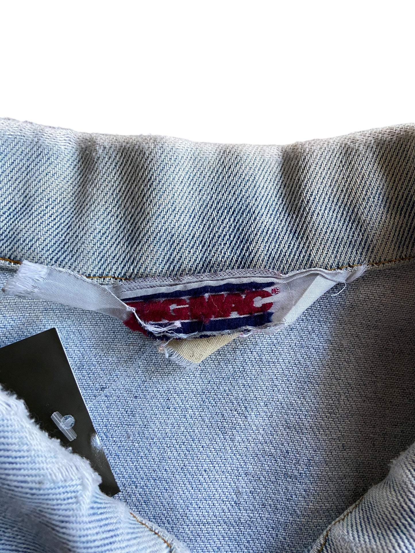 VTG Big Mac Light Wash Worn Denim Jacket Sz M/L