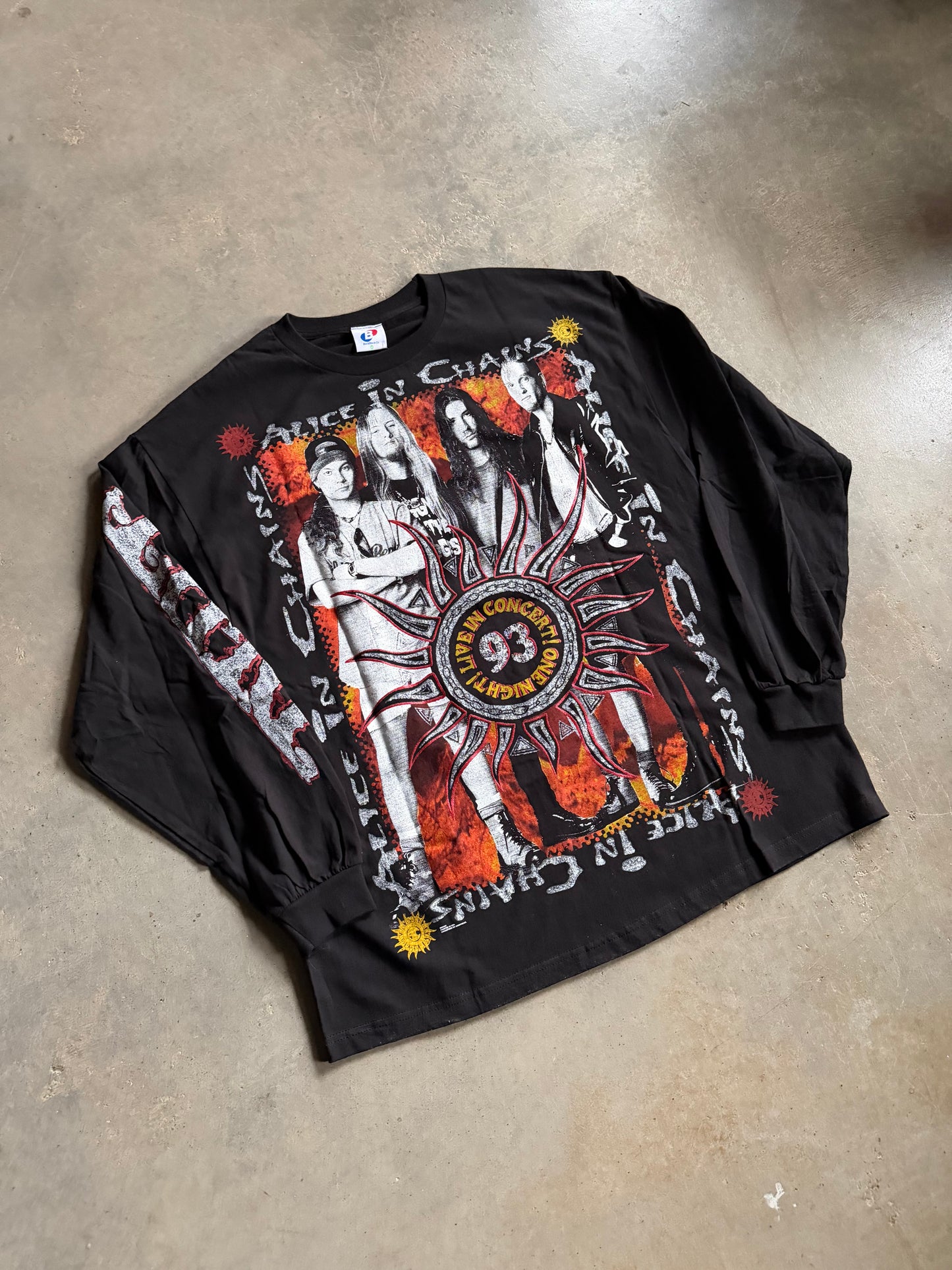 Backstock Co Alice In Chains 'Dirt' Era 93' Tour L/S Tee Sz 2X