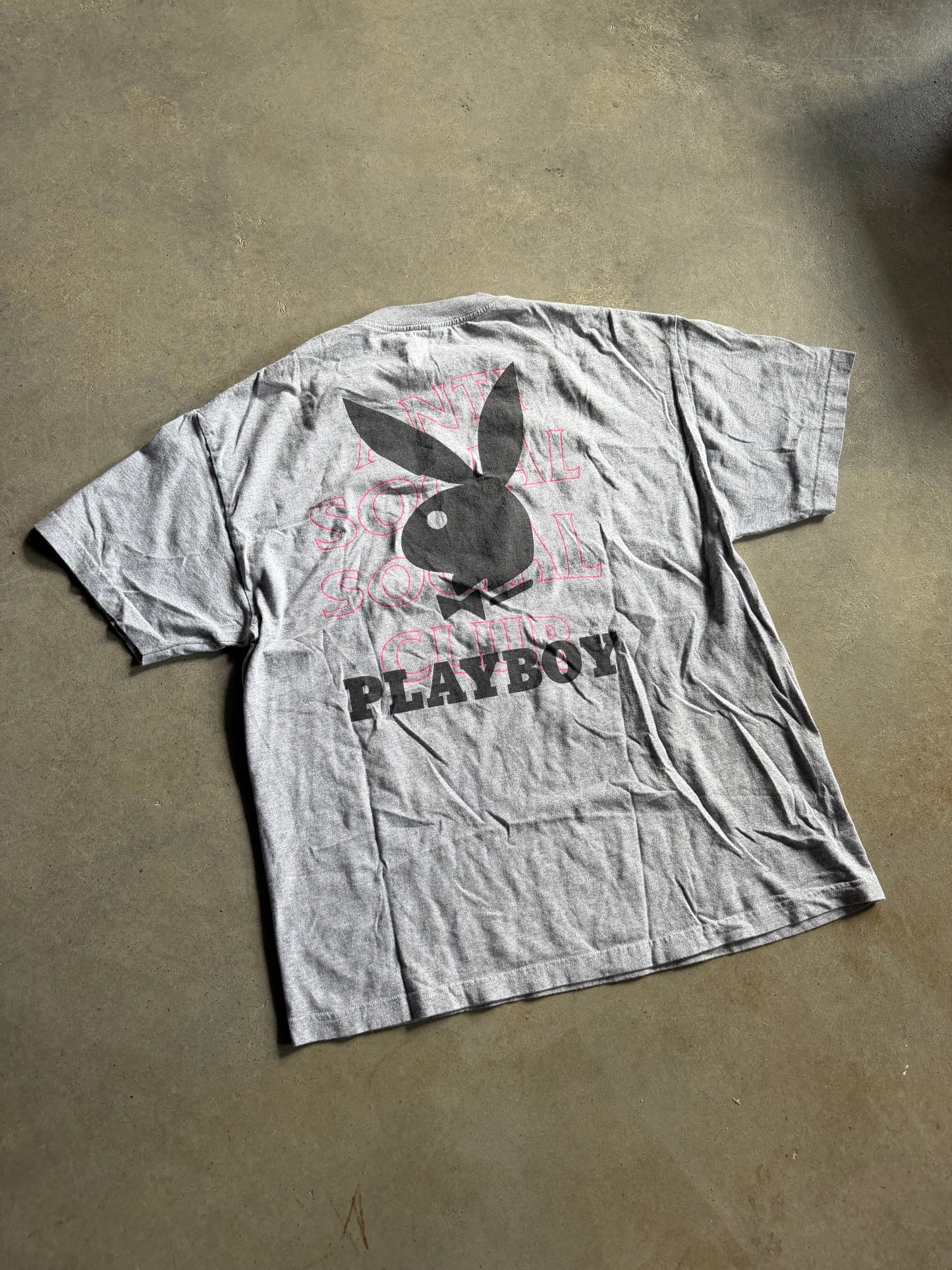 Playboy Anti Social Social Club Tee Sz XL