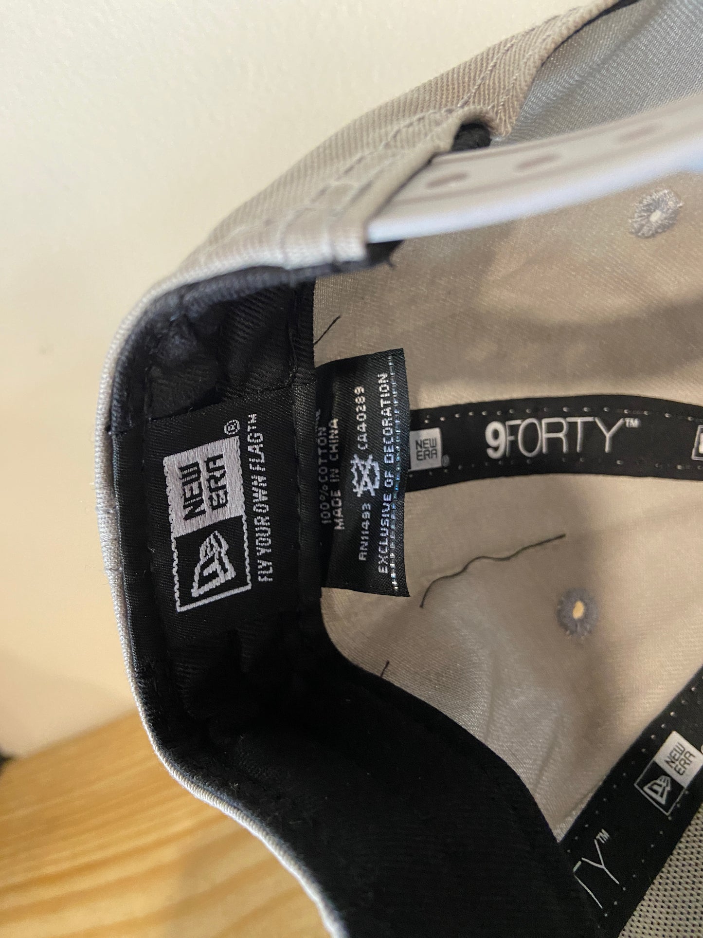 Apple Gray New Era Hat