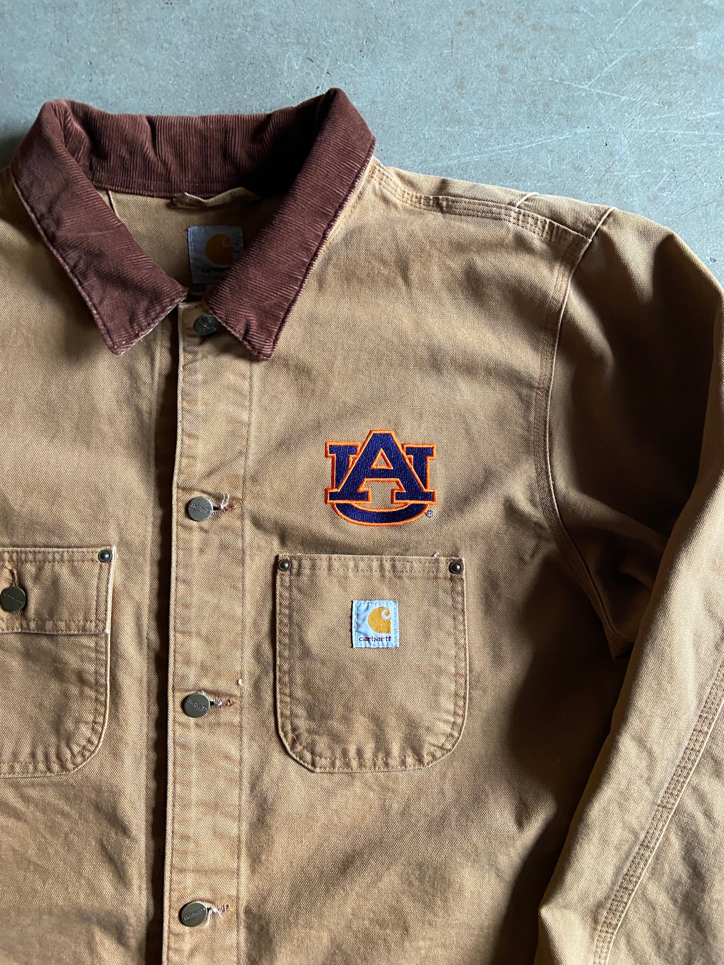 Carhartt Tan Auburn Button Up Jacket Sz XL101310211