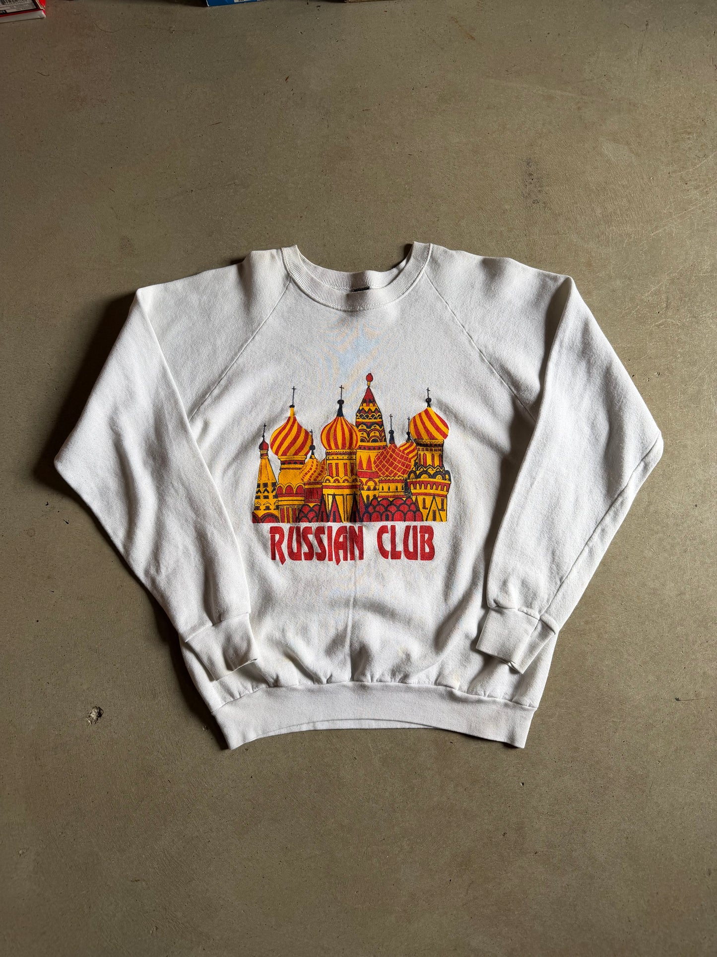 VTG Russian Club Sweatshirt Sz L