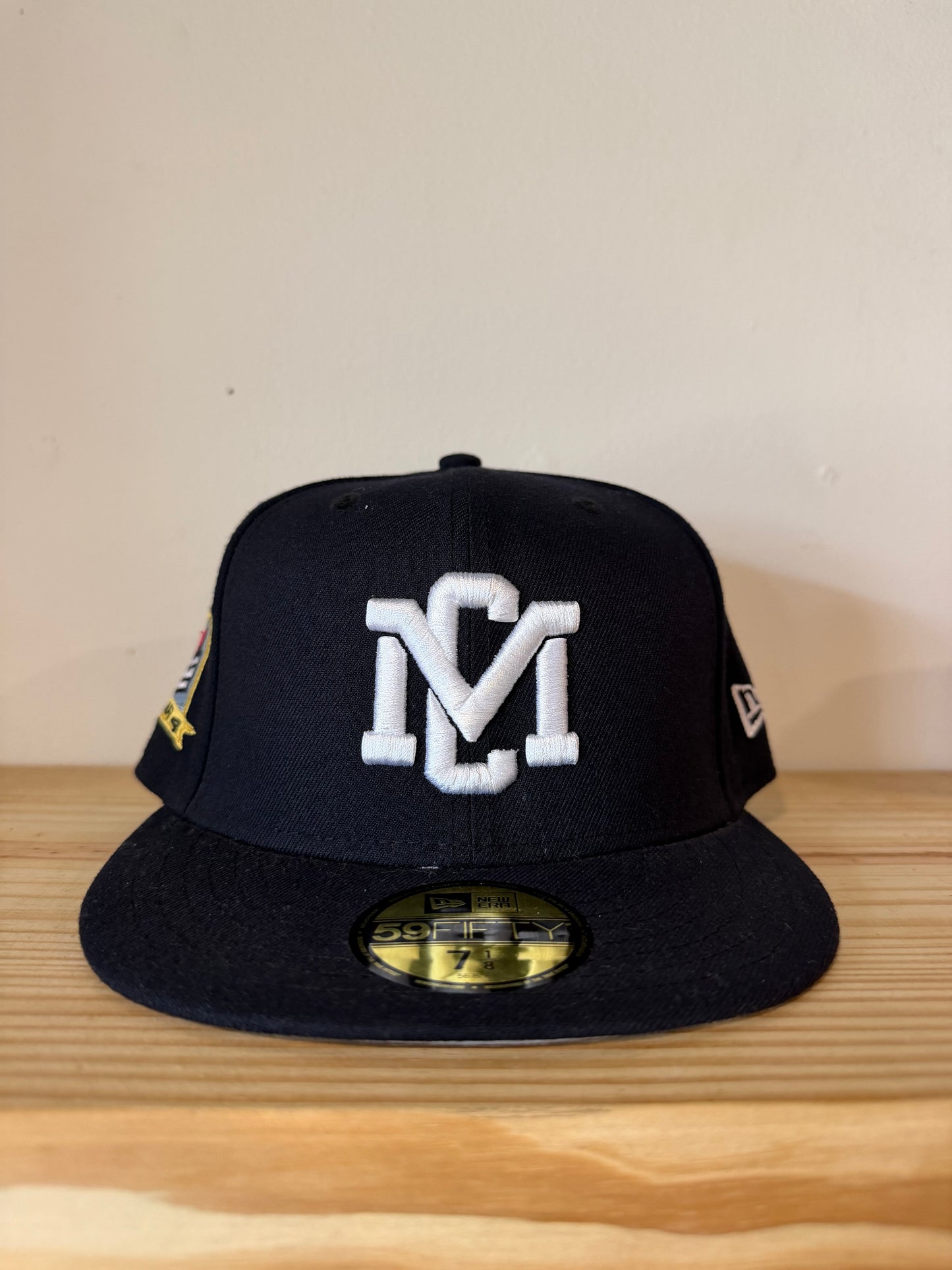 Music City Vintage Mystic Navy Fitted Hat Sz 7 1/8