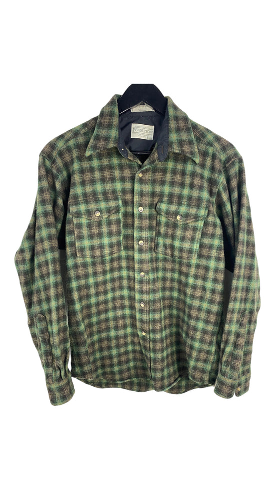 VTG Green Pendleton Flannel Shirt Sz M