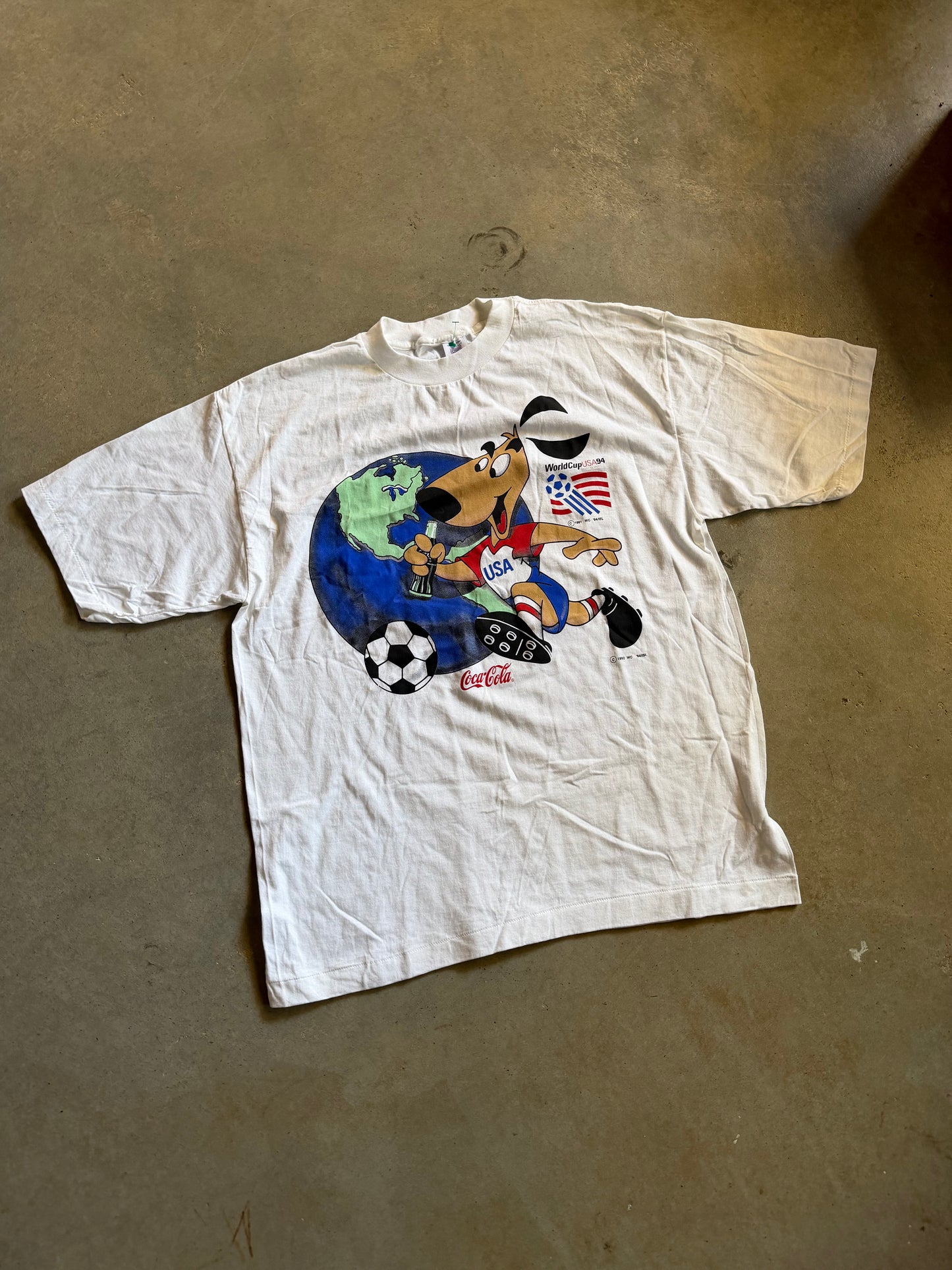 VTG World Cup 1994 Coca-cola Tee Sz XL