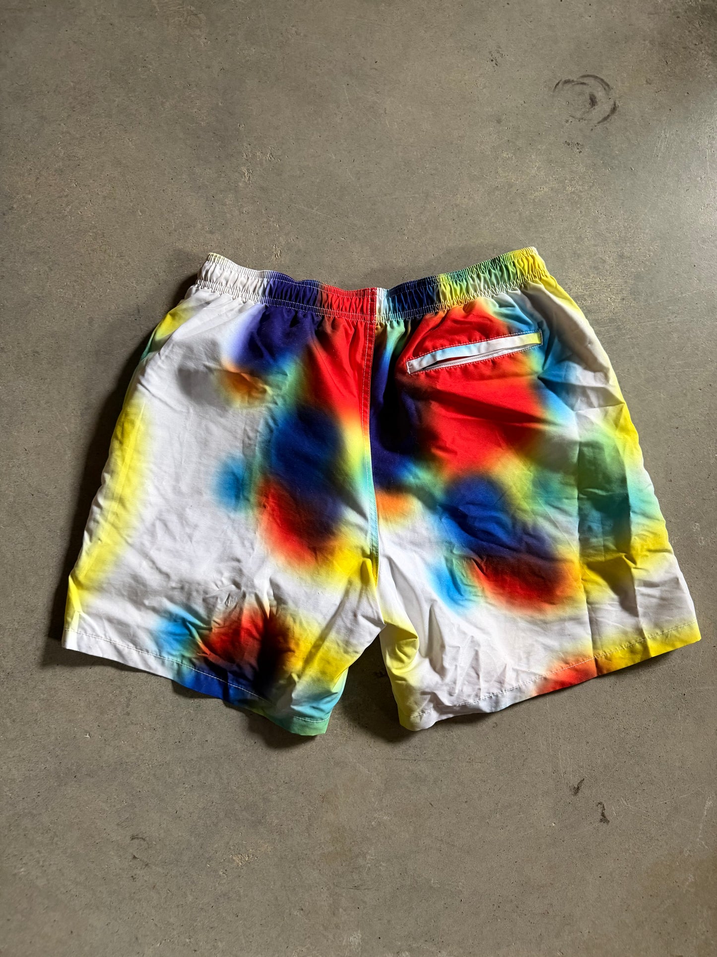 VTG Stussy Rainbow Burst Shorts Sz M