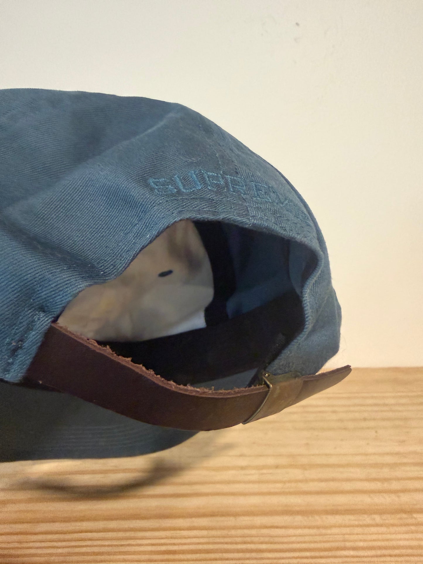 Supreme Tonal Logo 6 Panel Slate Hat