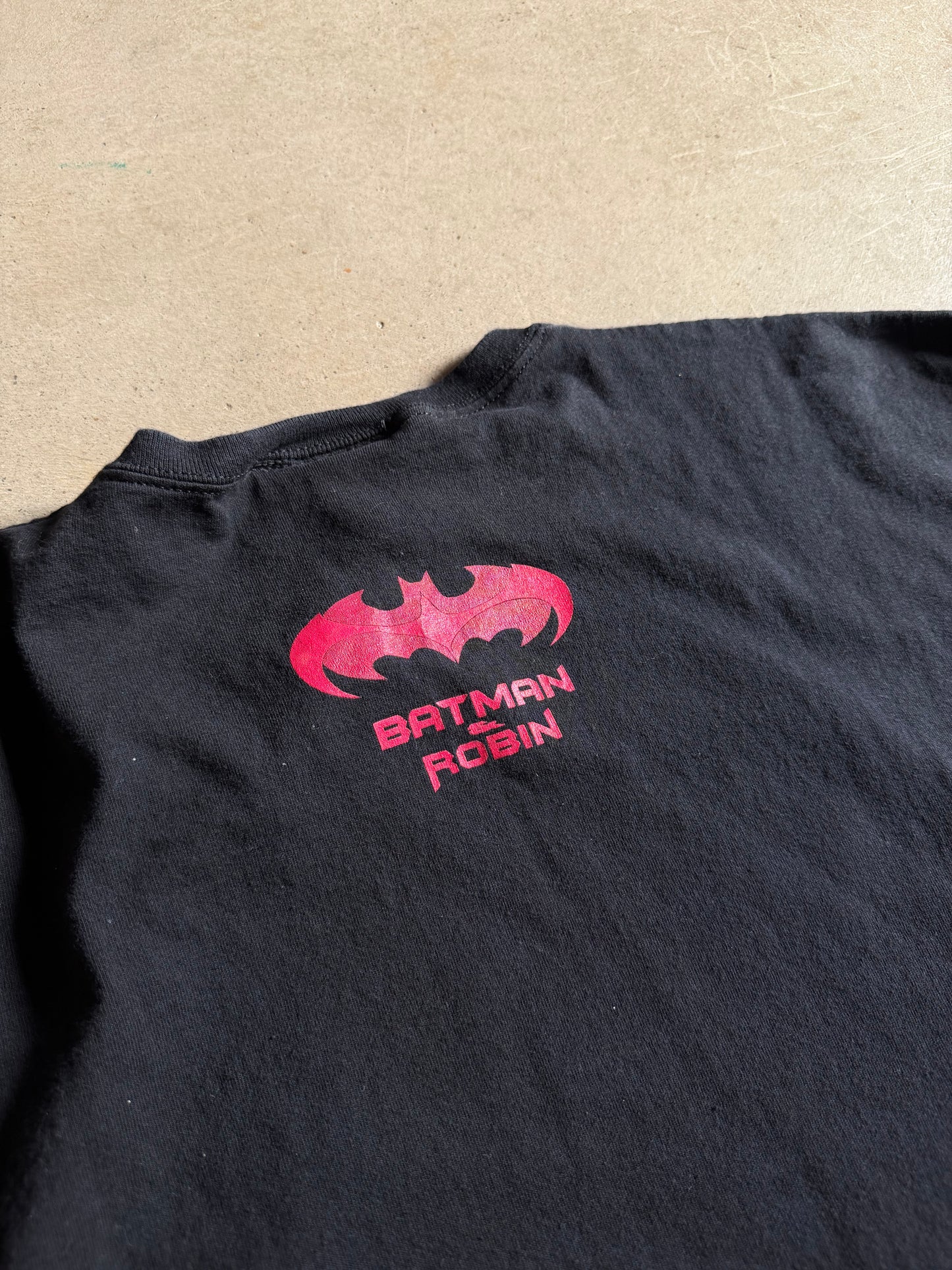 VTG Batman & Robin Movie Portrait Tee Sz XL/2XL