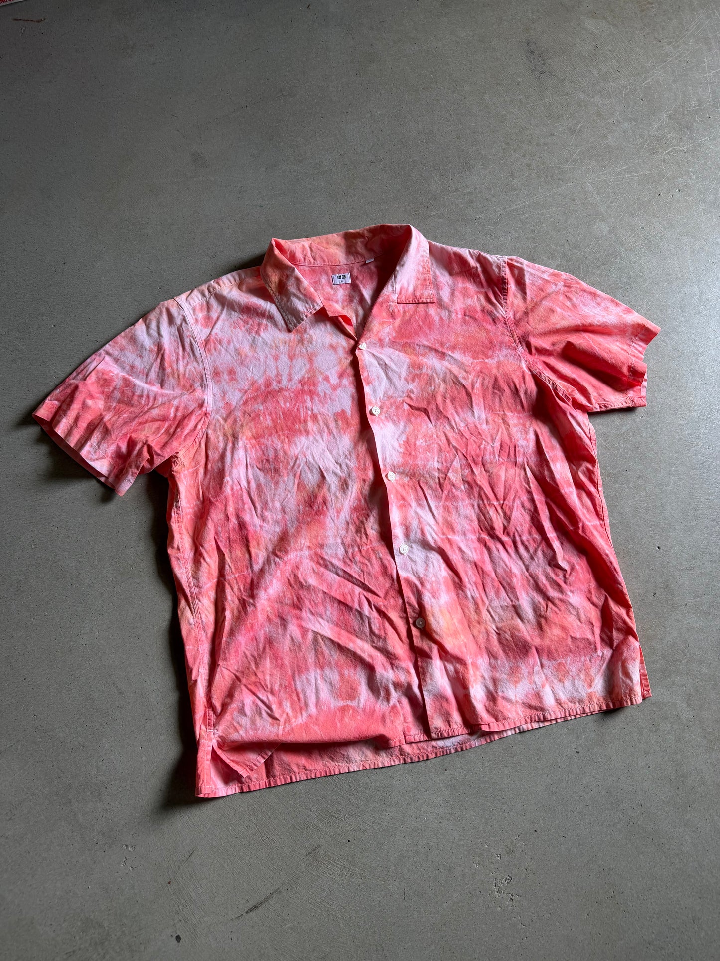 Uniqlo Custom Dyed Button Up Shirt Sz XL